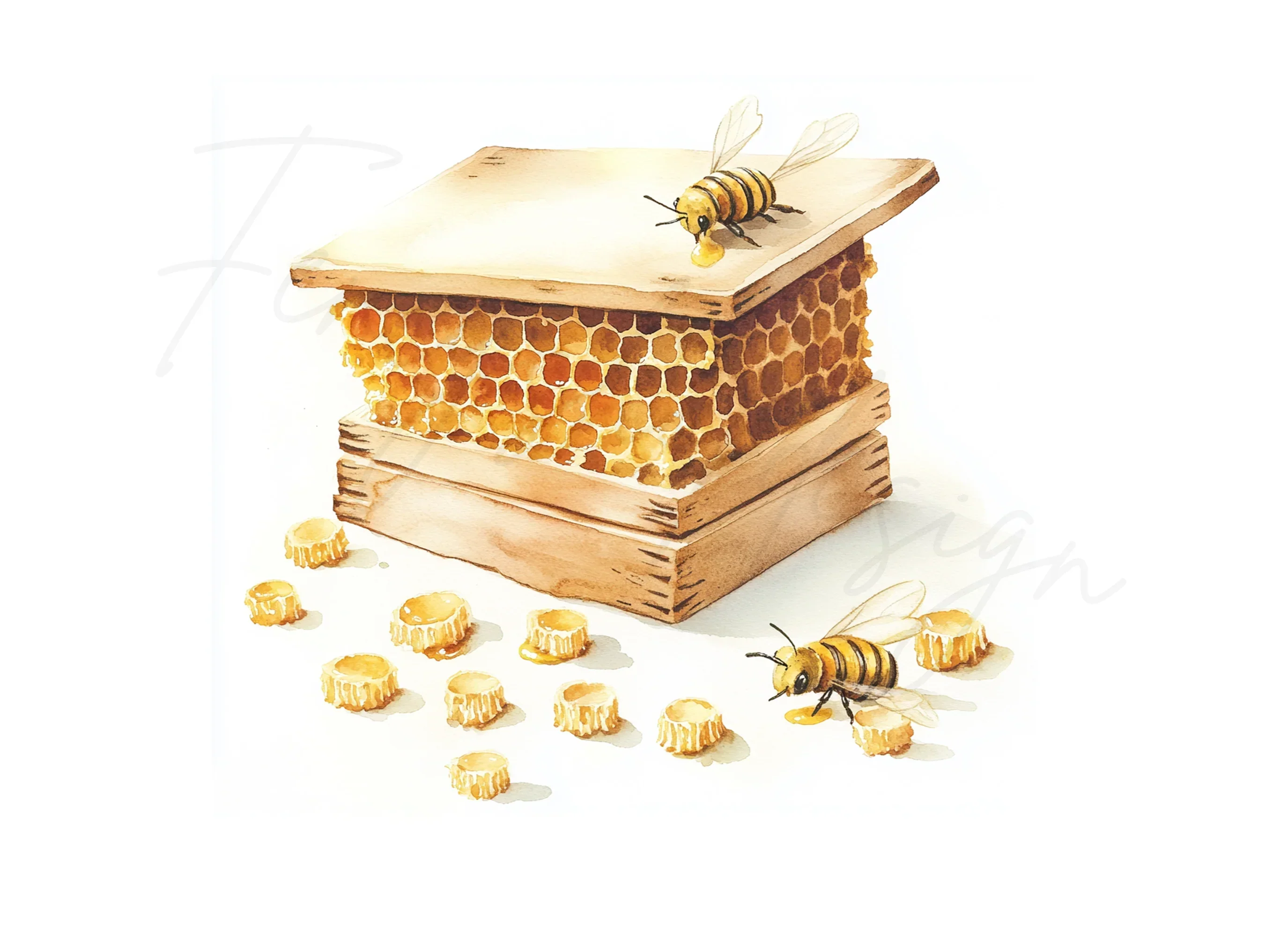 Cute Bee and Beehive Clipart Bundle - Image 2