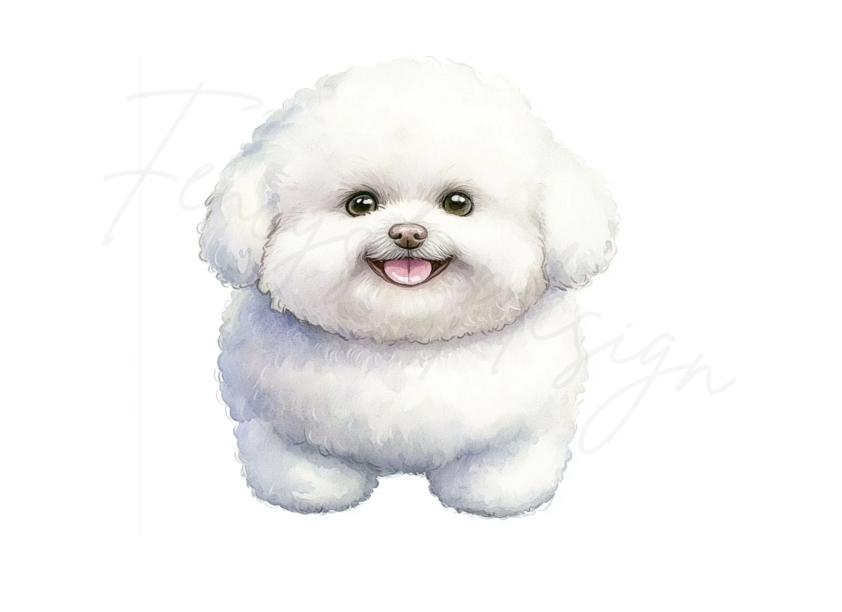 Cute Bichon Frise Puppy Clipart Bundle - Image 2