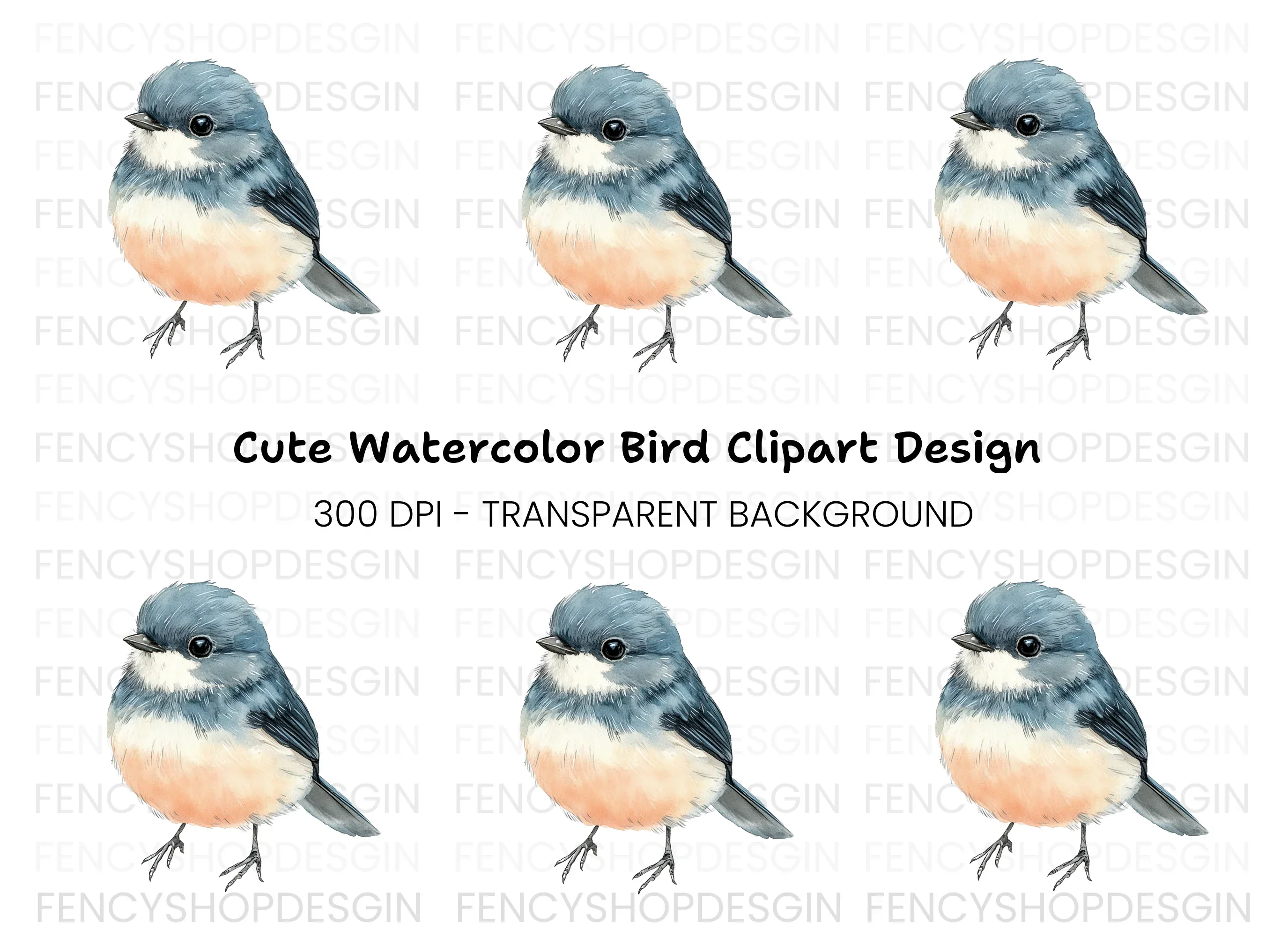 Cute Bird Clipart Bundle