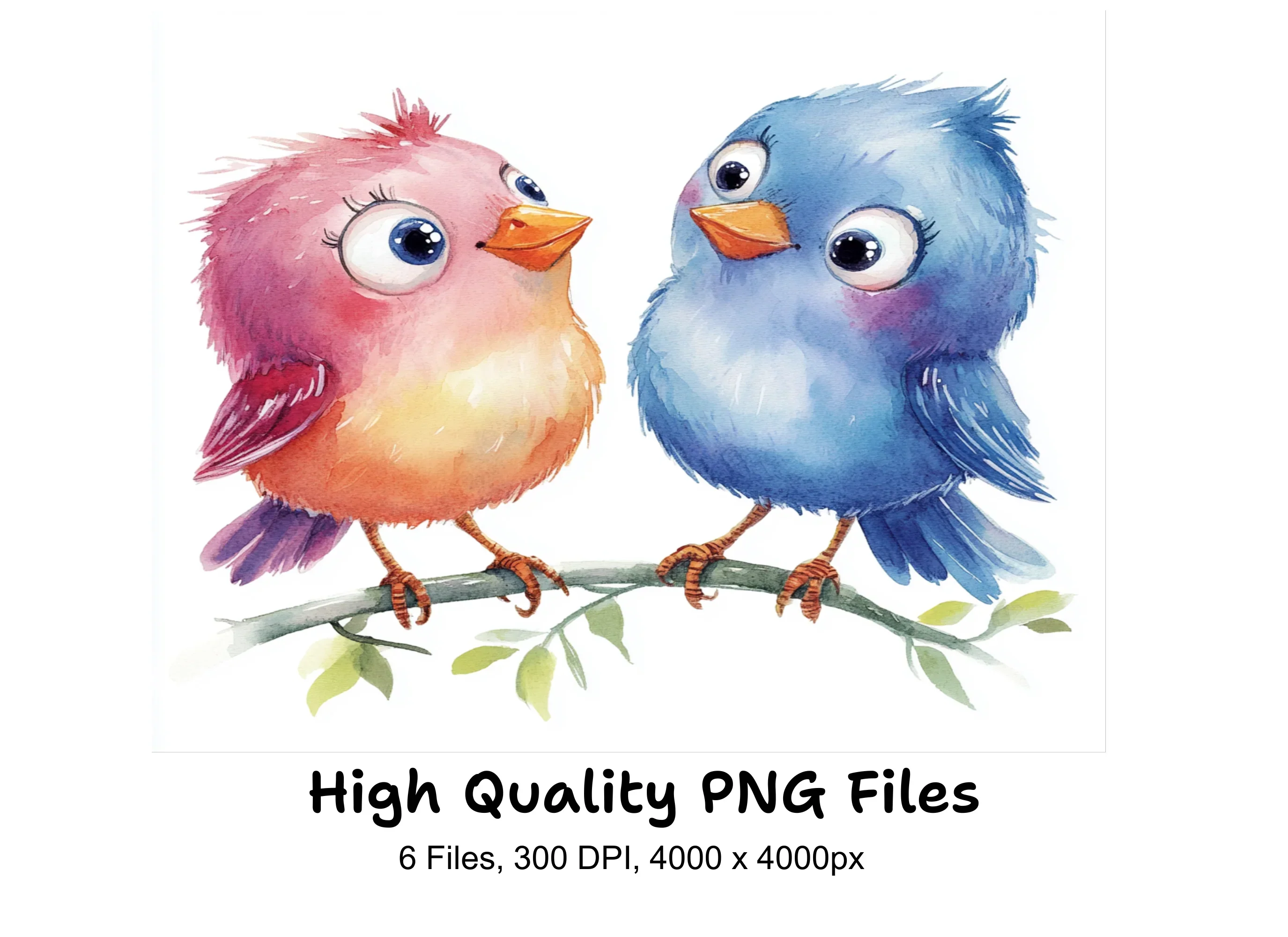 Cute Birds Clipart Bundle
