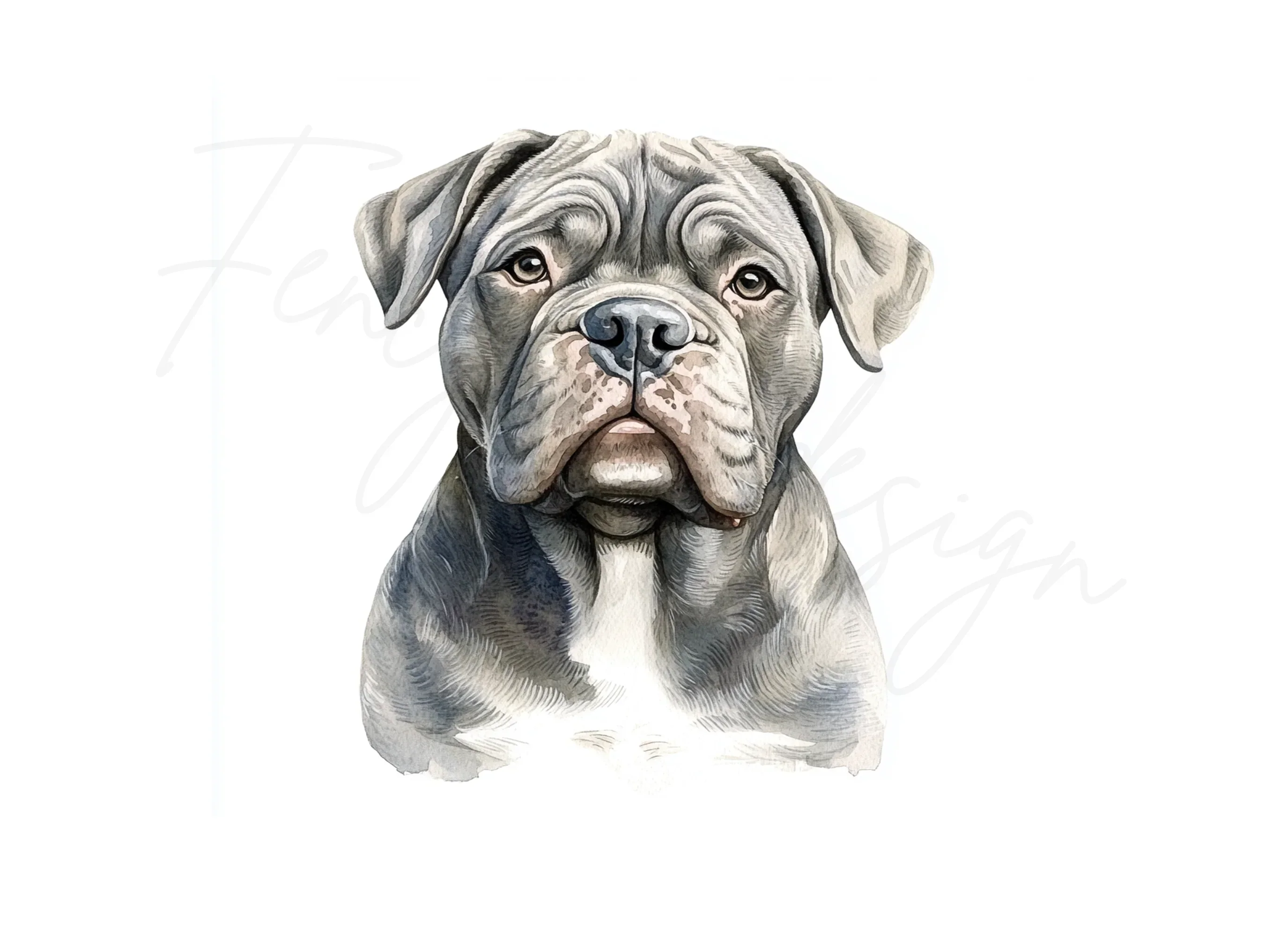 Cute Bullmastiff Puppy Clipart Bundle - Image 3