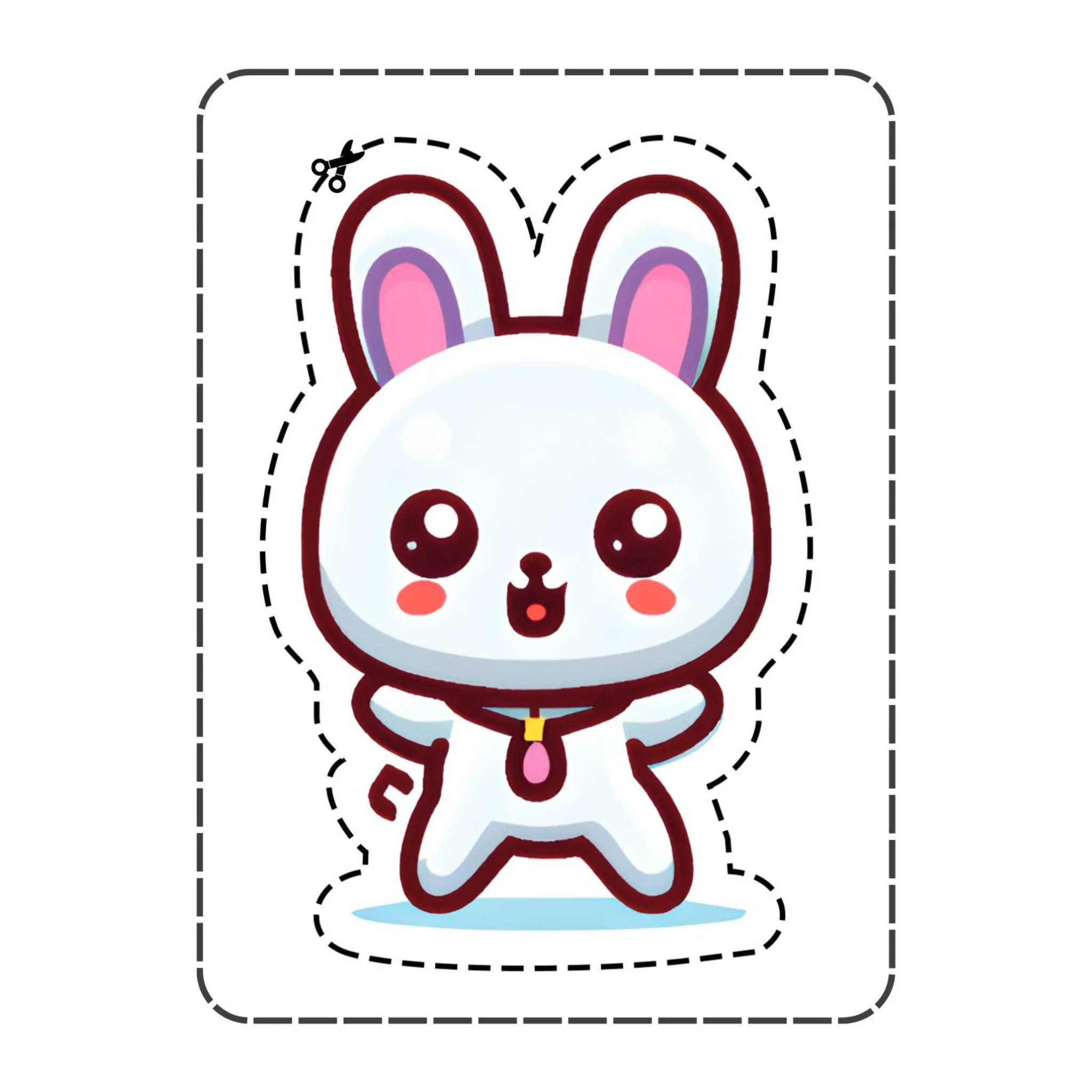Cute Bunny Scissor Skills Worksheets - Image 4
