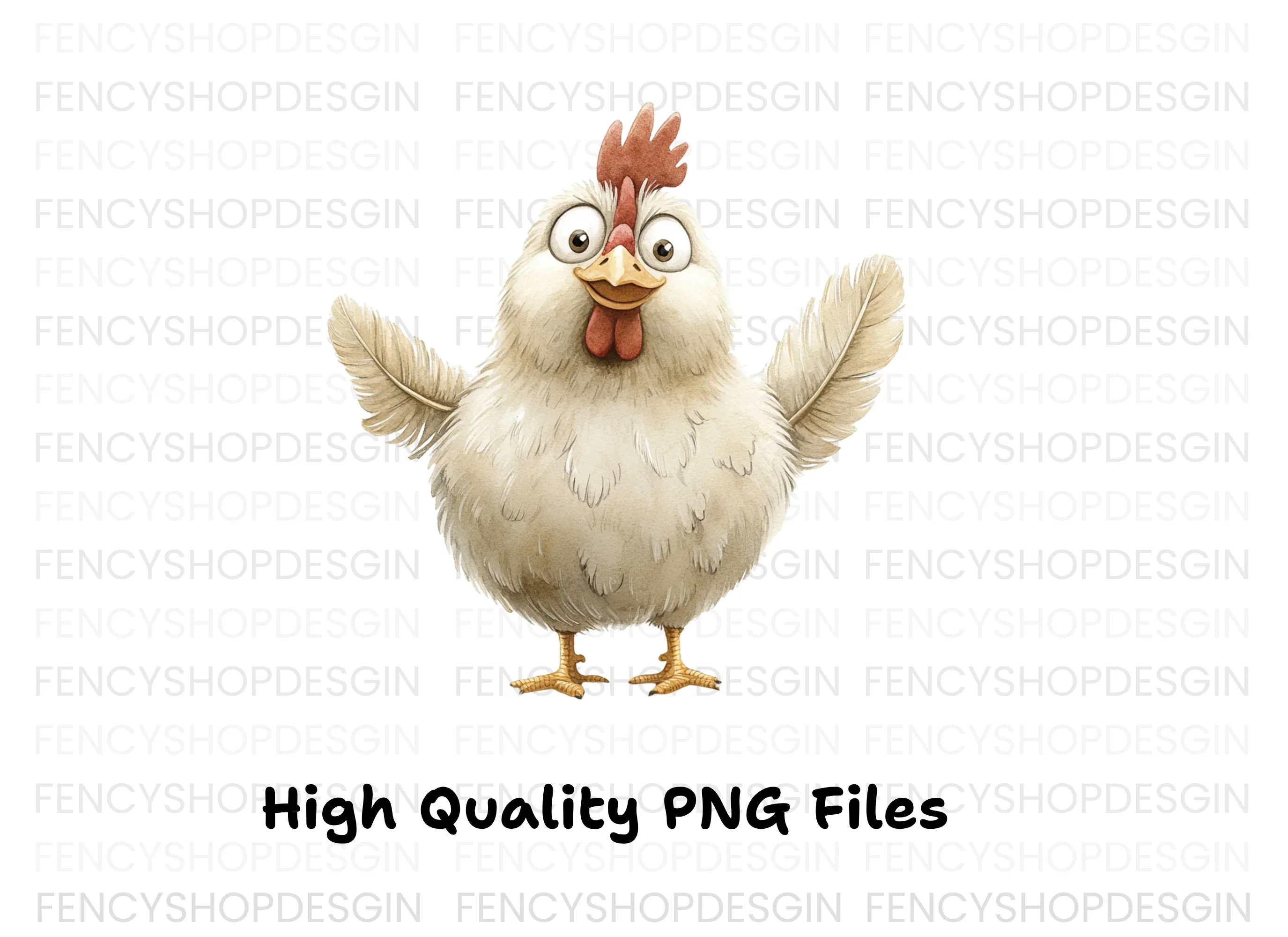 Cute Cartoon Chicken Clipart Bundle - Image 4