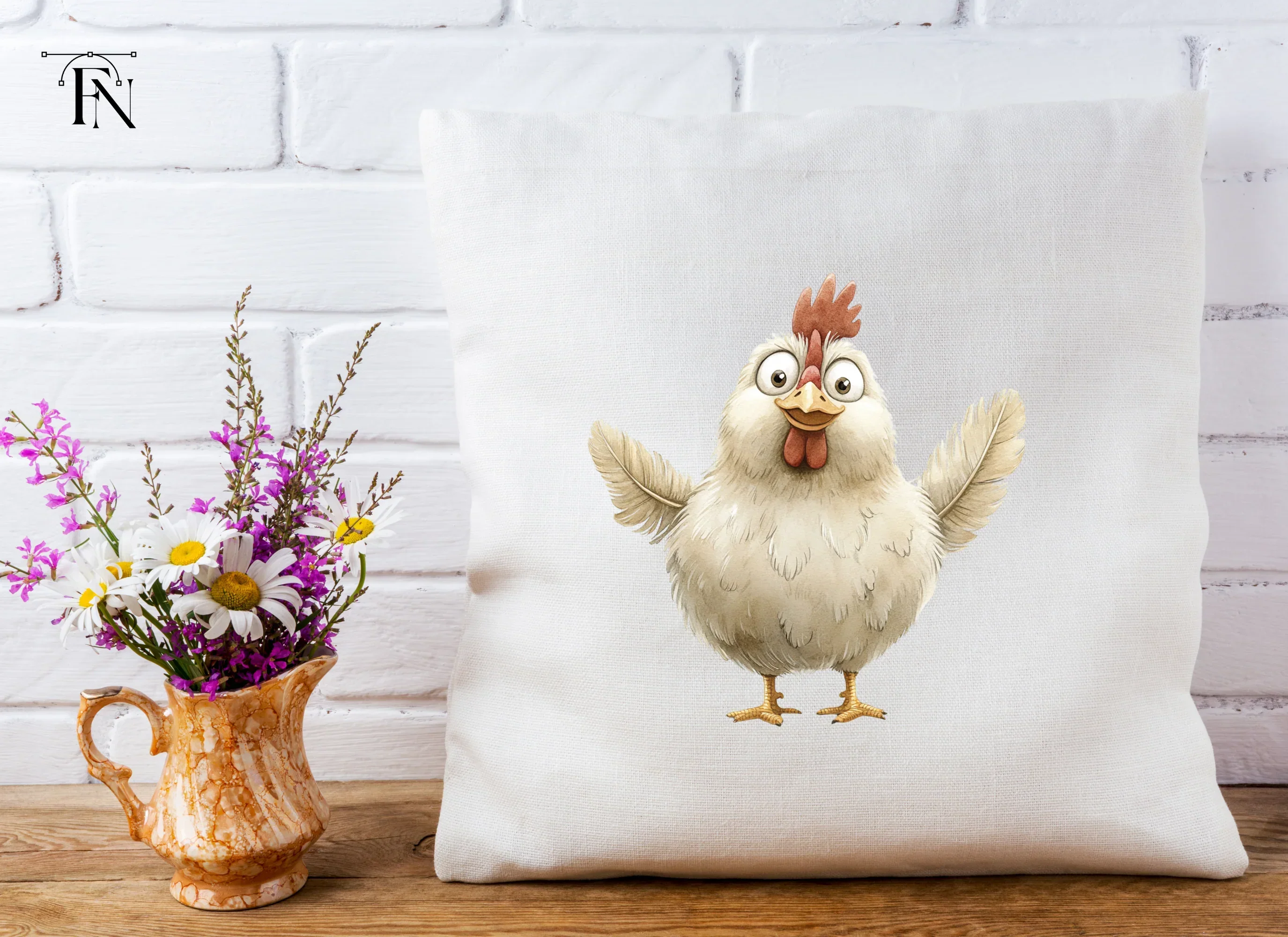 Cute Cartoon Chicken Clipart Bundle - Image 5