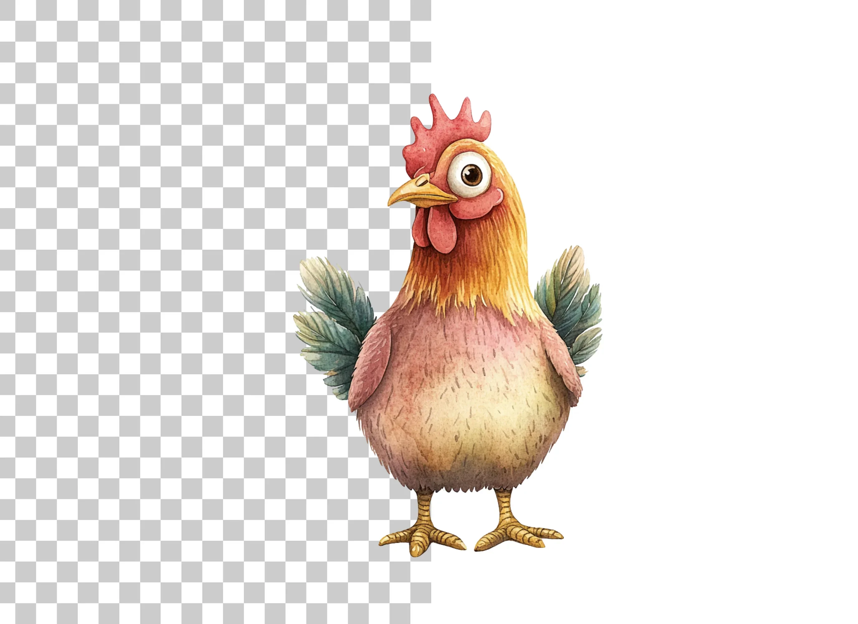 Cute Cartoon Chicken Fun Clipart Bundle - Image 2