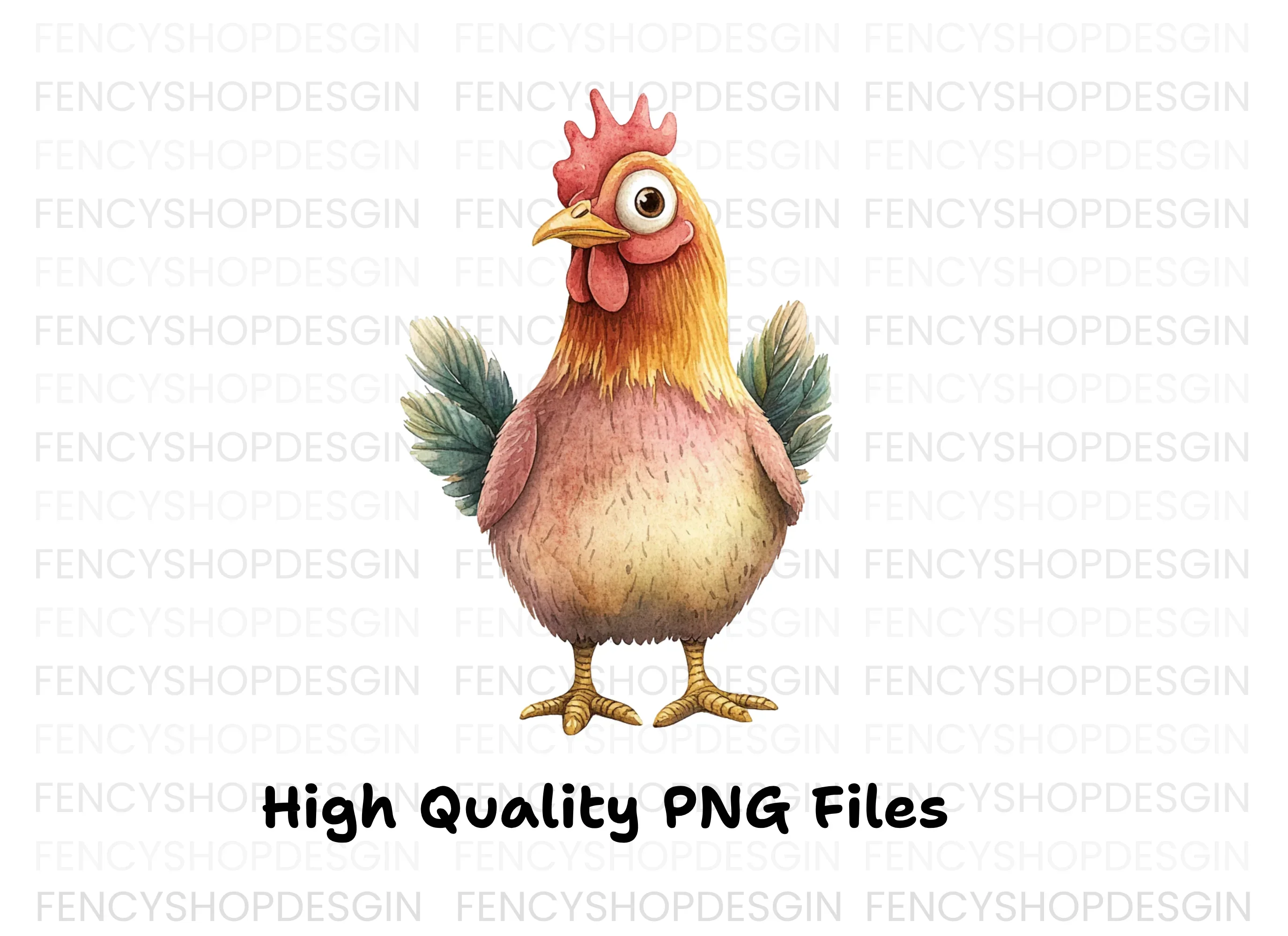 Cute Cartoon Chicken Fun Clipart Bundle - Image 3
