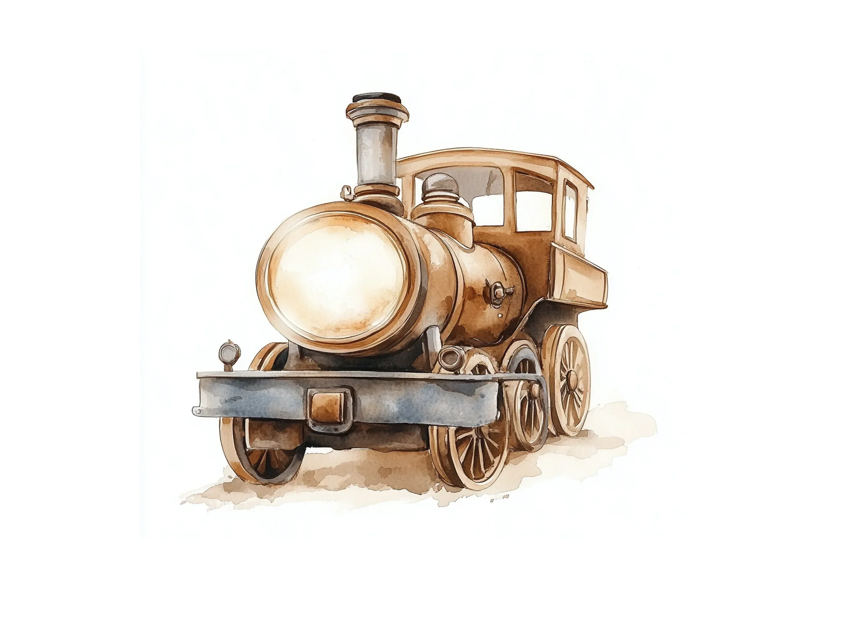 Cute Cartoon Train Clipart Bundle - Image 2