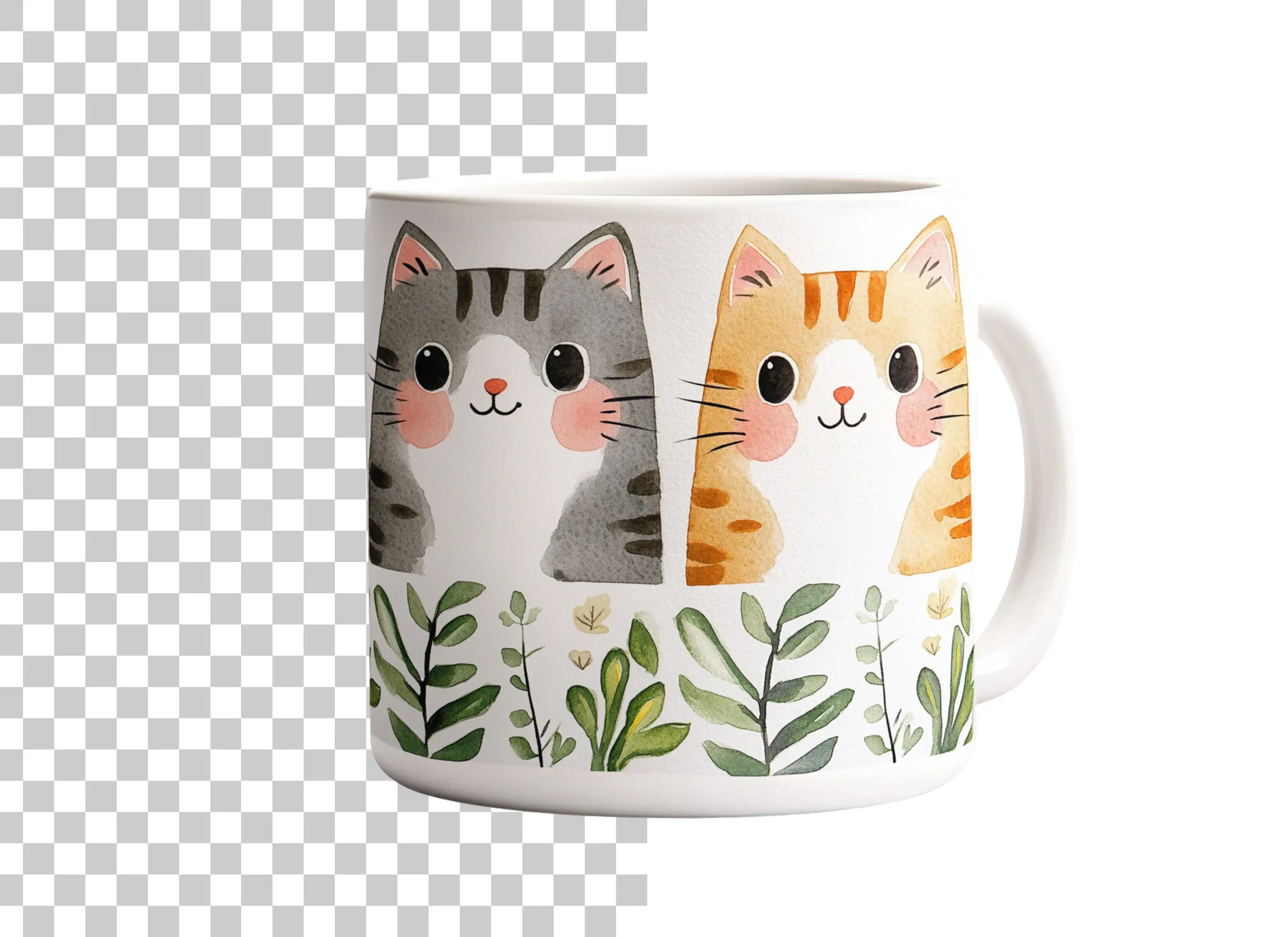 Cute Cat Duo Clipart Bundle - Image 6