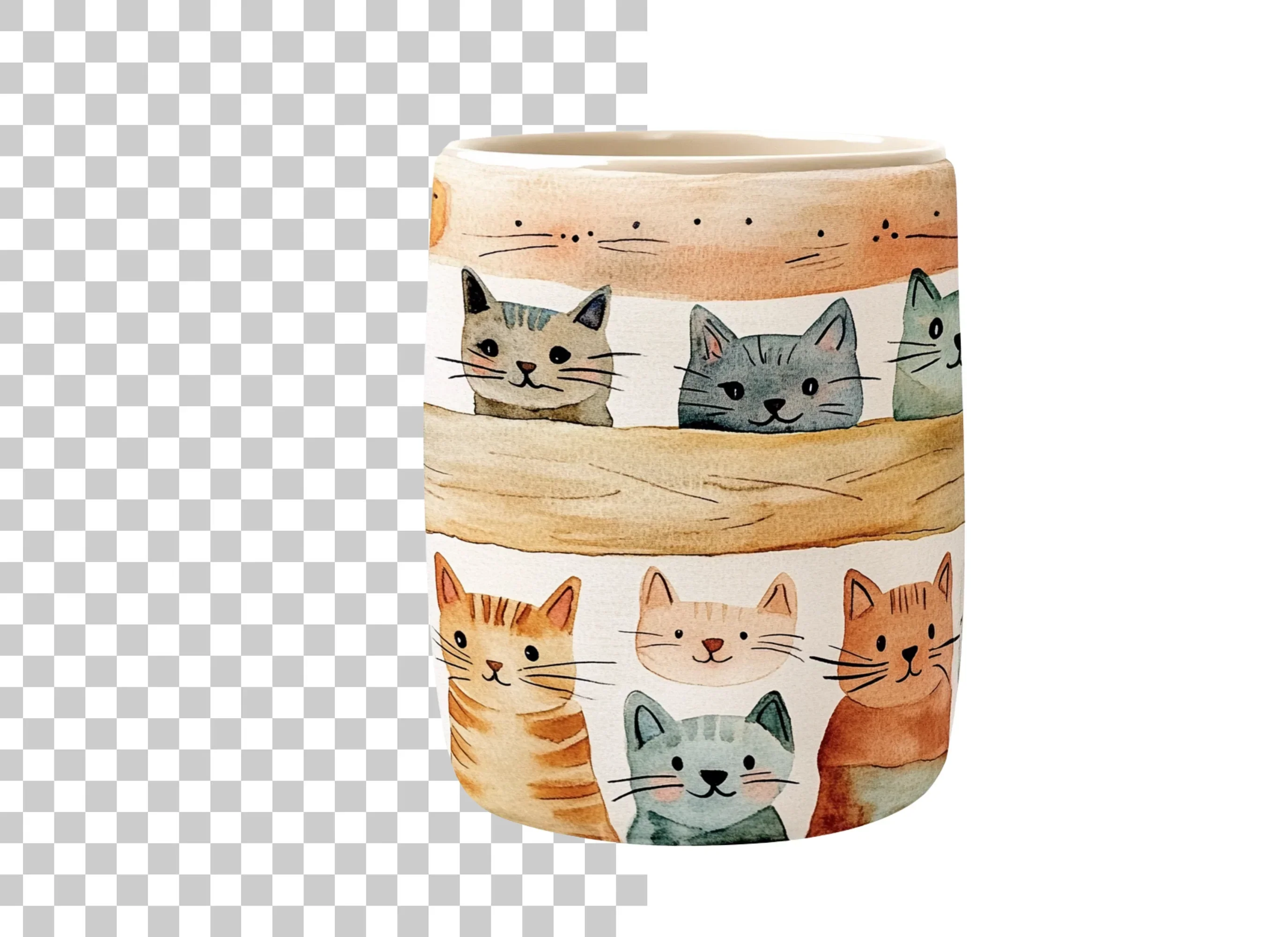 Cute Cat Faces Clipart Bundle - Image 3