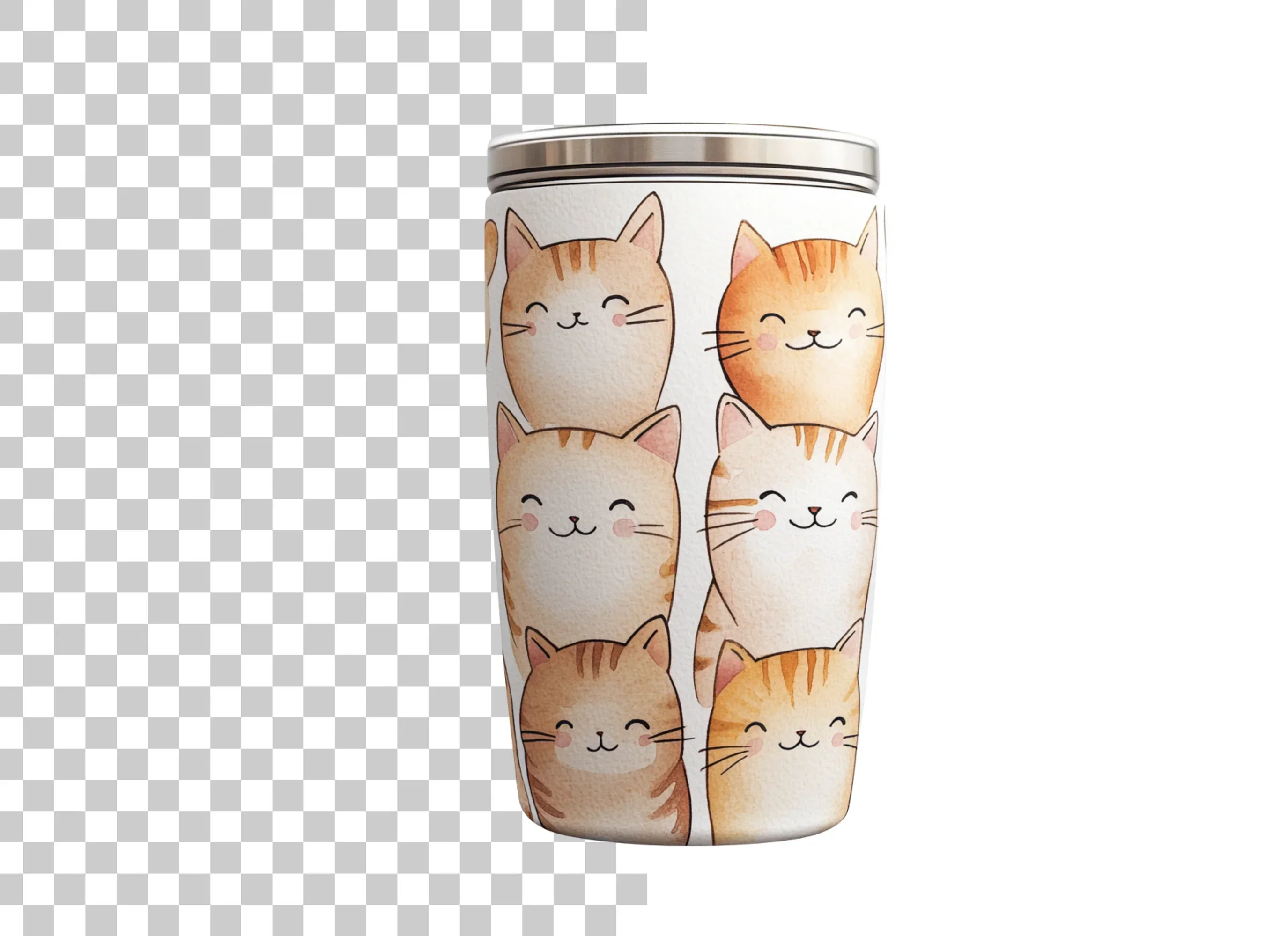 Cute Cat Faces Clipart Bundle - Image 3