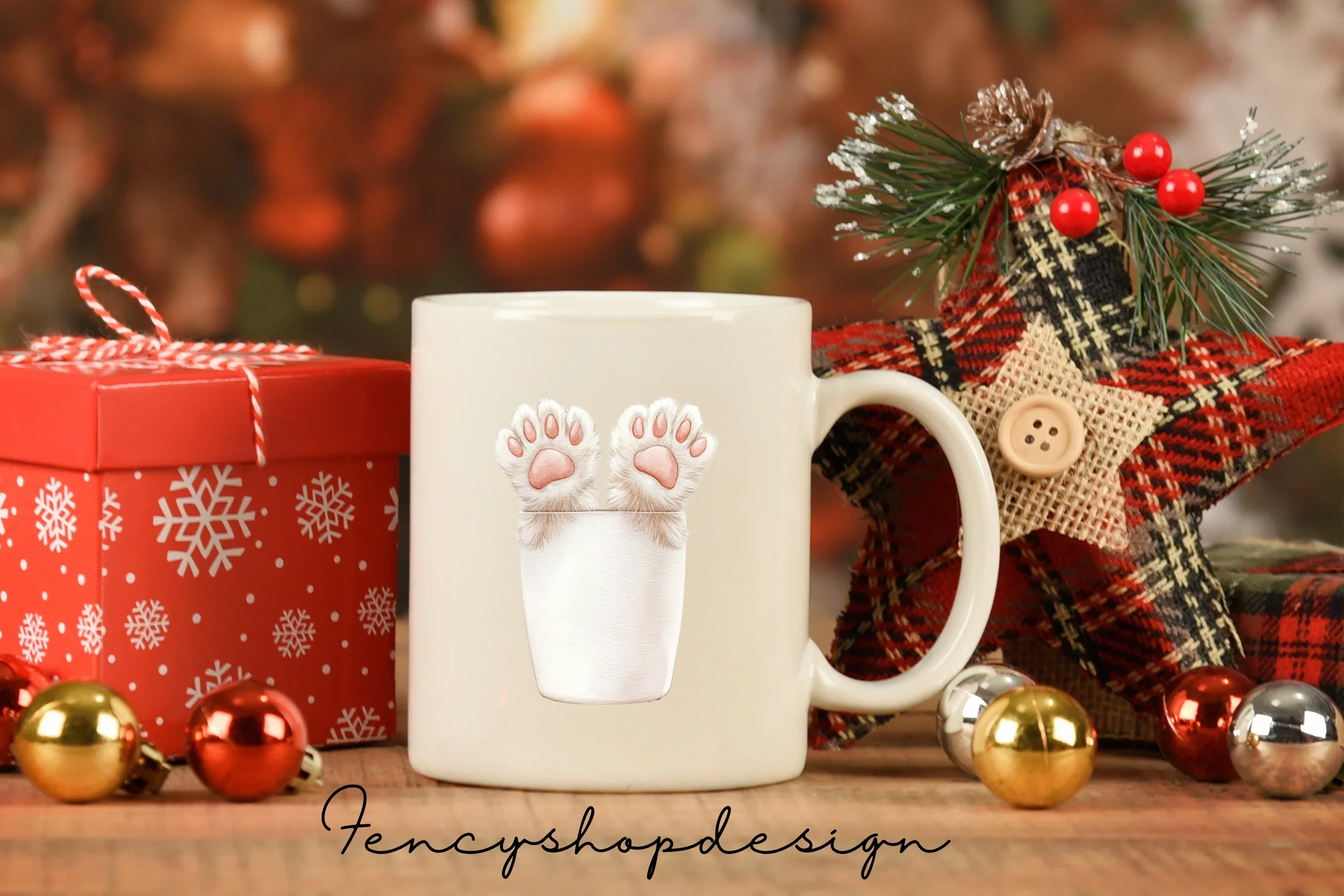 Cute Cat Paws Kitten Clipart Bundle - Image 3