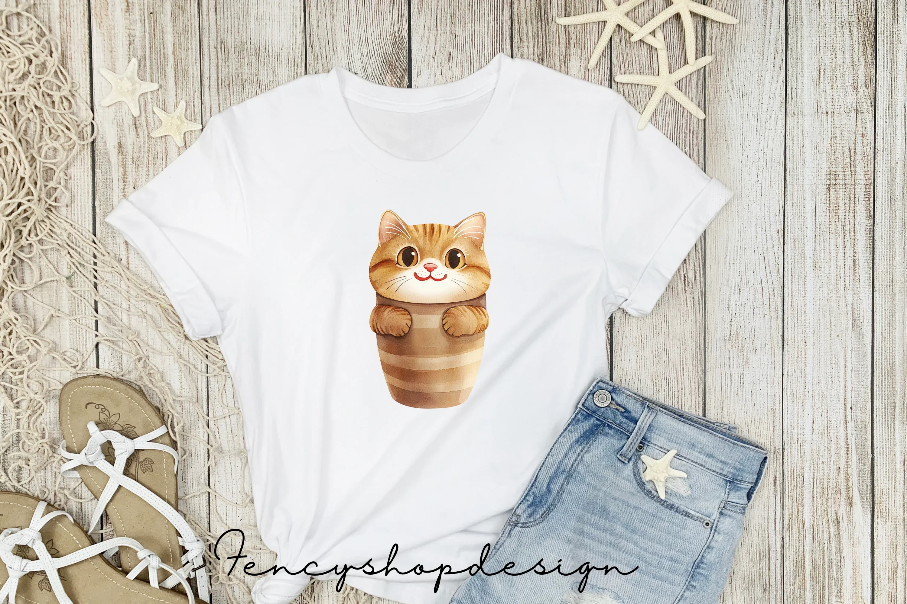 Cute Cat Tumbler Clipart Bundle - Image 5