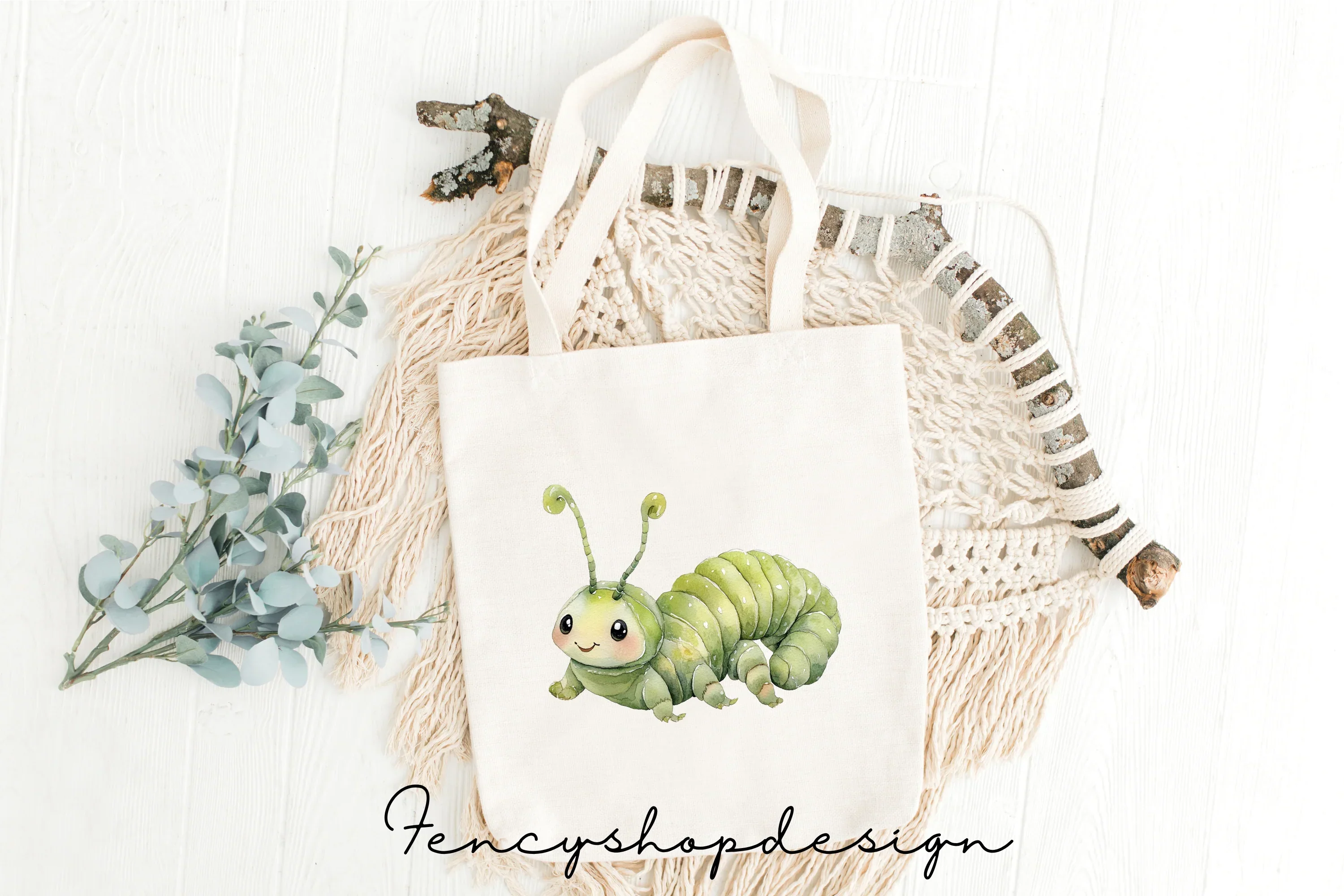 Cute Caterpillar Clipart Bundle - Image 8