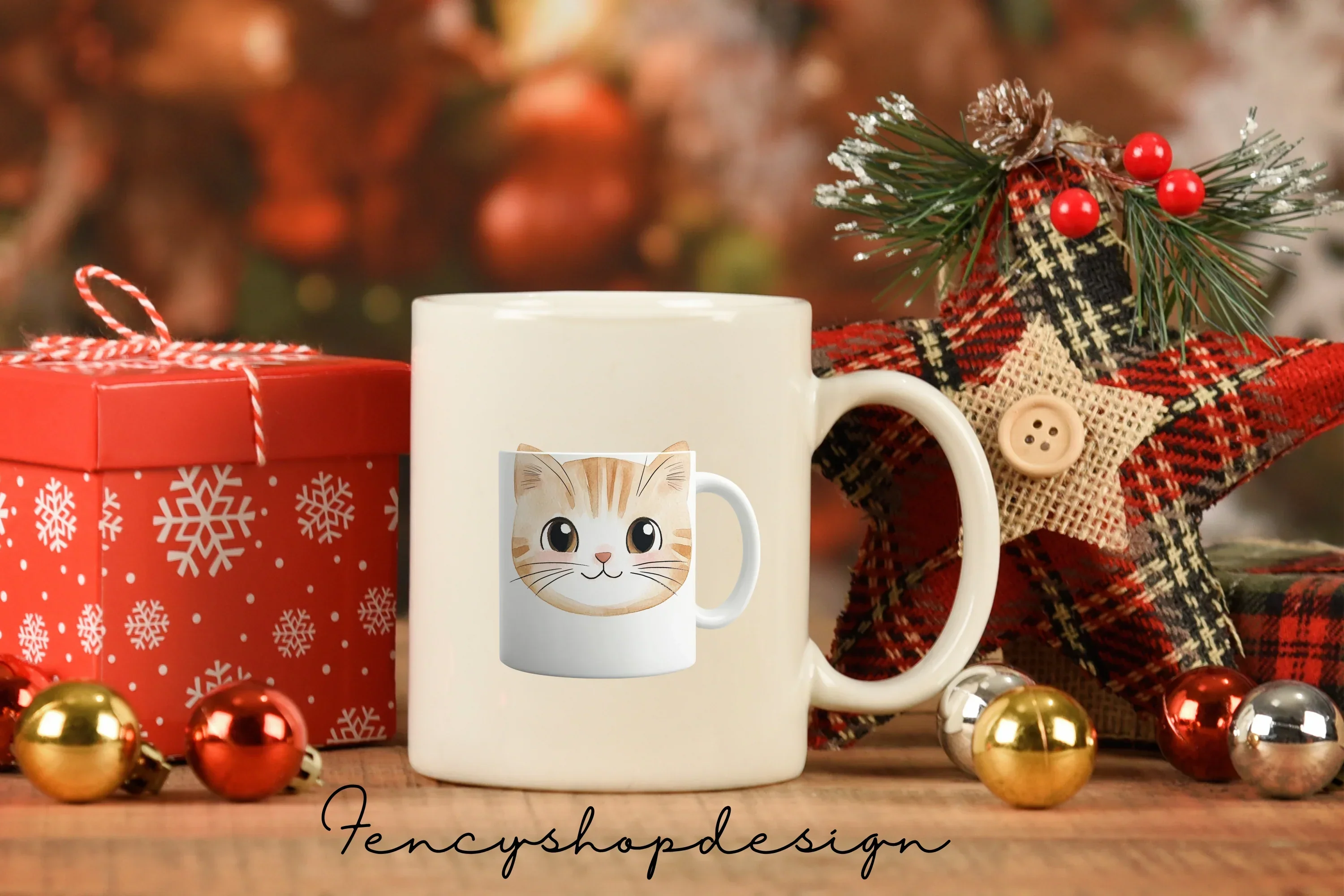 Cute Cats in Mugs Clipart Bundle - Image 7