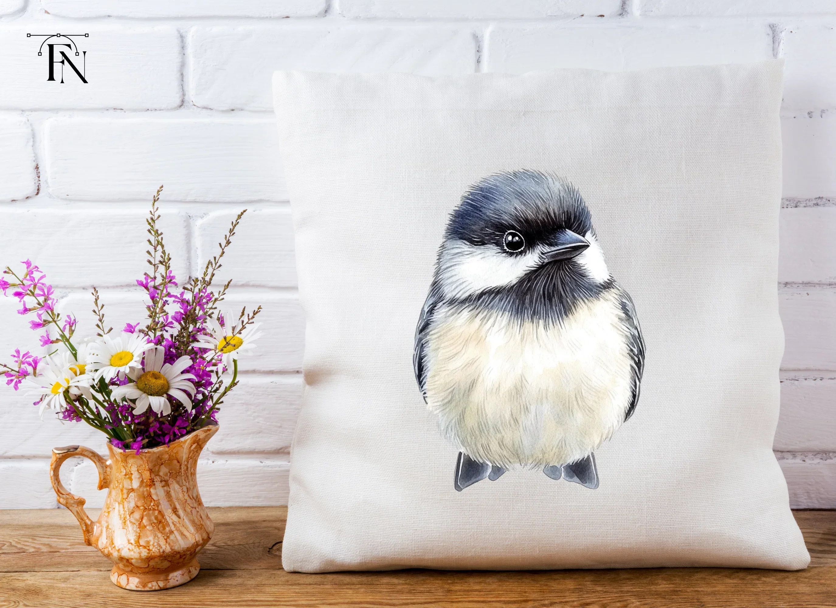 Cute Chickadee Bird Clipart Bundle - Image 5