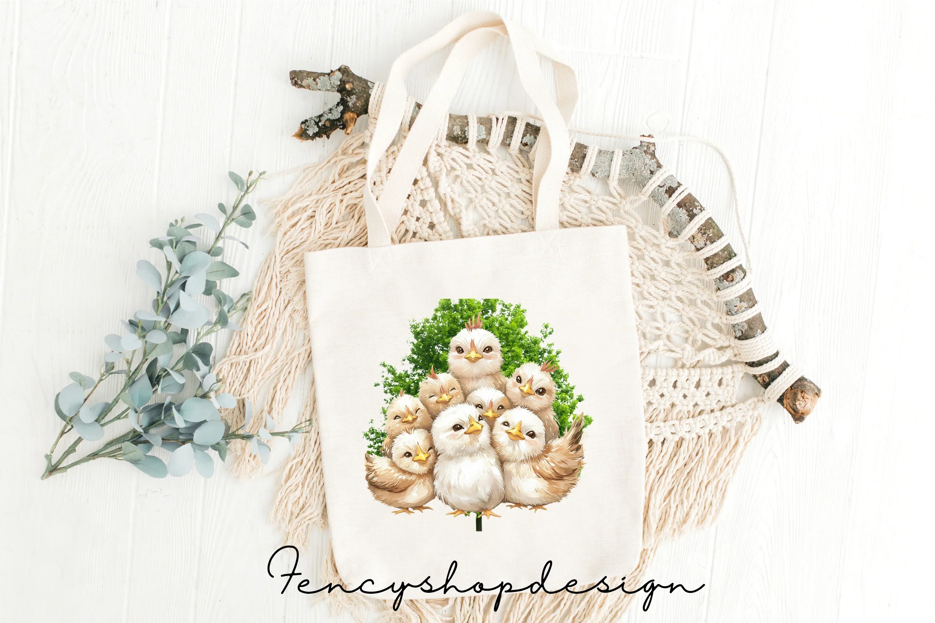 Cute Chicks and Farm Chickens Clipart Bundle - Image 5