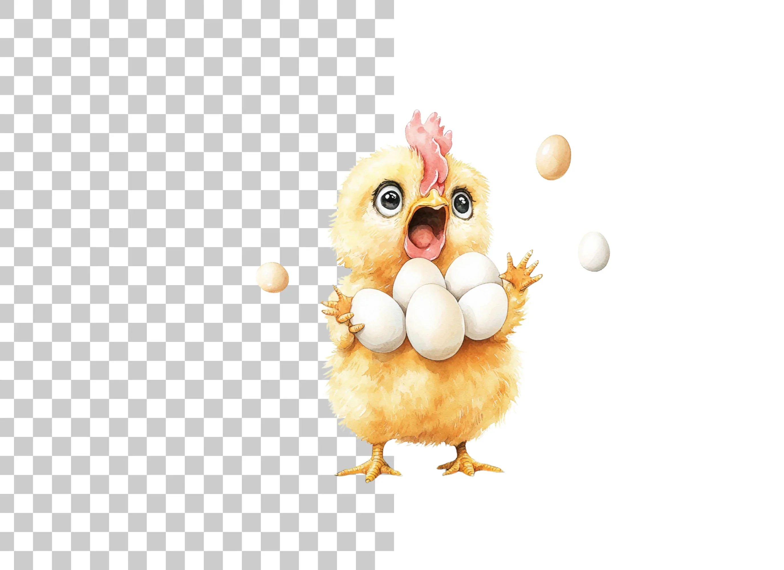 Cute Chicks with Eggs Clipart Bundle - Image 2