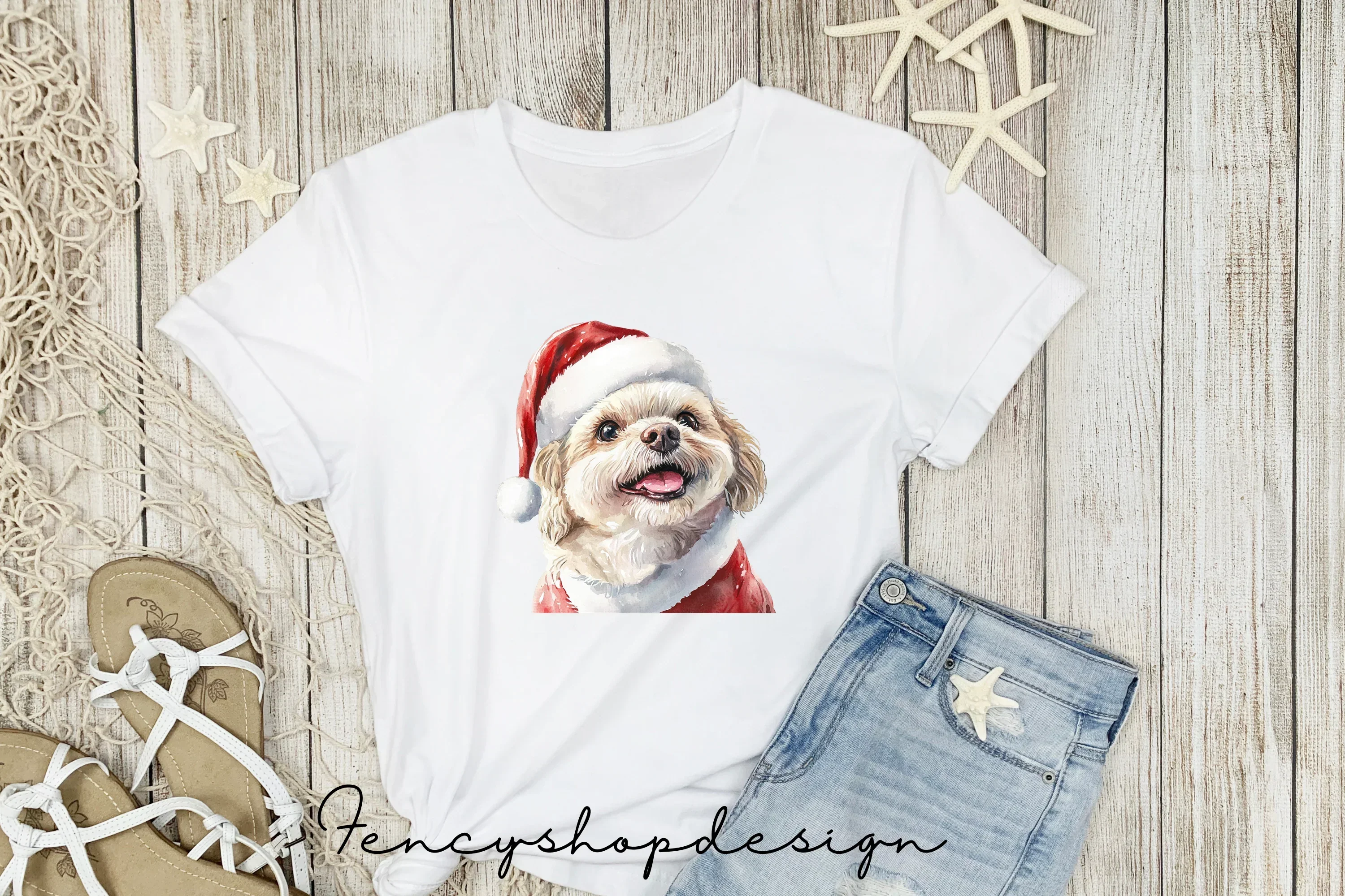 Cute Christmas Dogs Clipart Bundle - Image 5