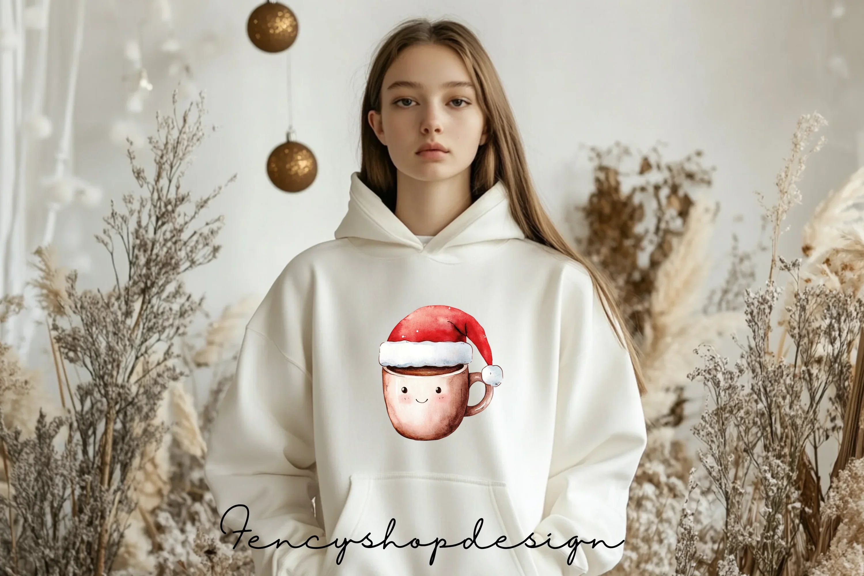 Cute Christmas Mugs Clipart Bundle - Image 6