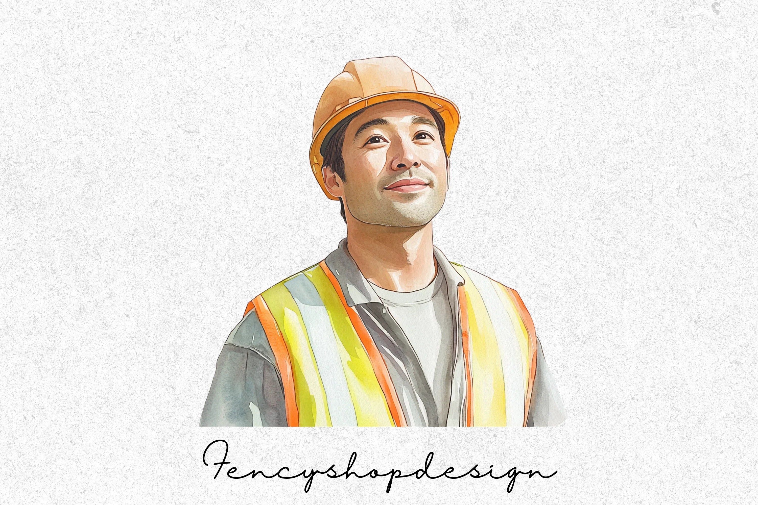 Cute Construction Worker Clipart Bundle - Image 4