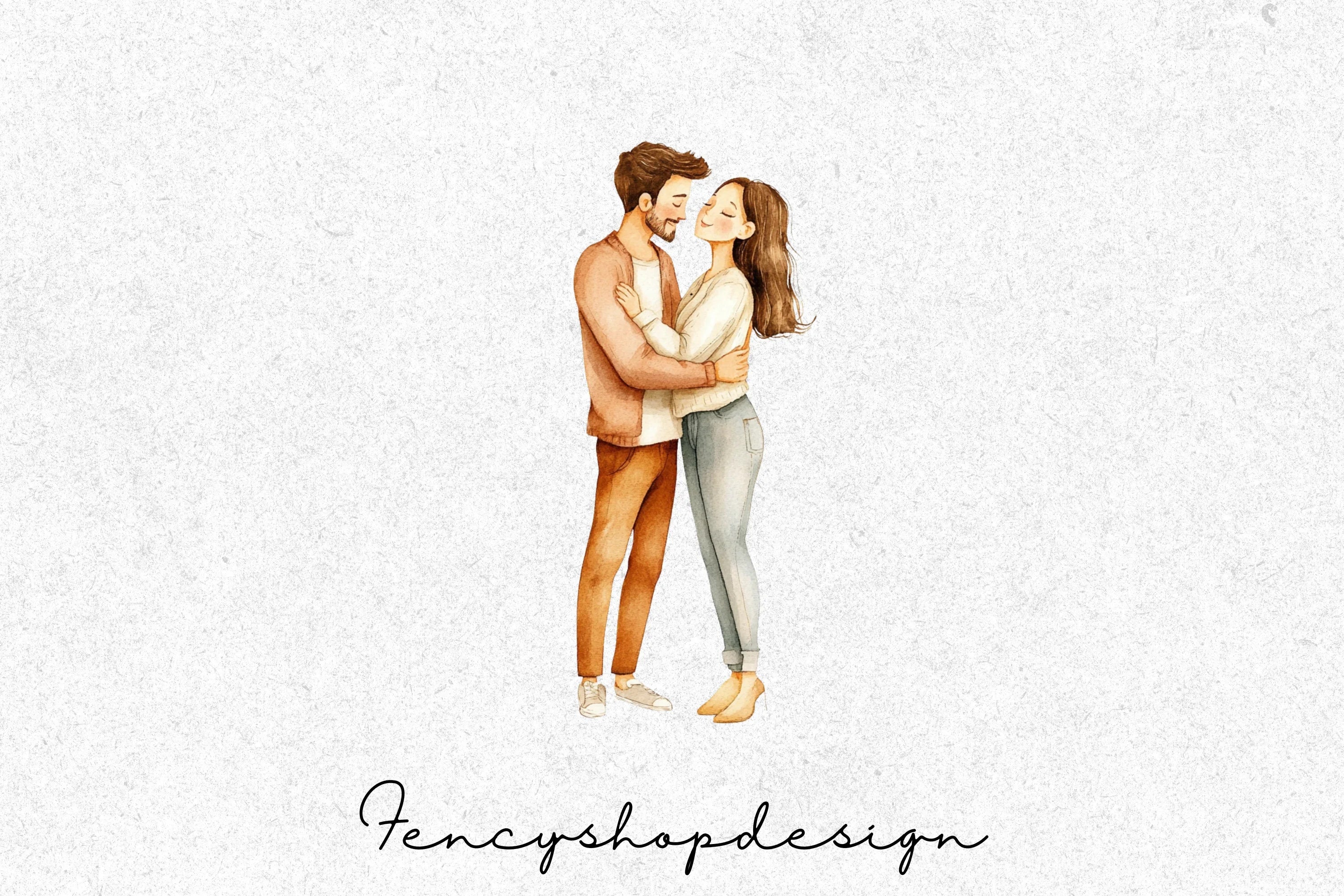 Cute Couple Clipart Bundle - Image 3
