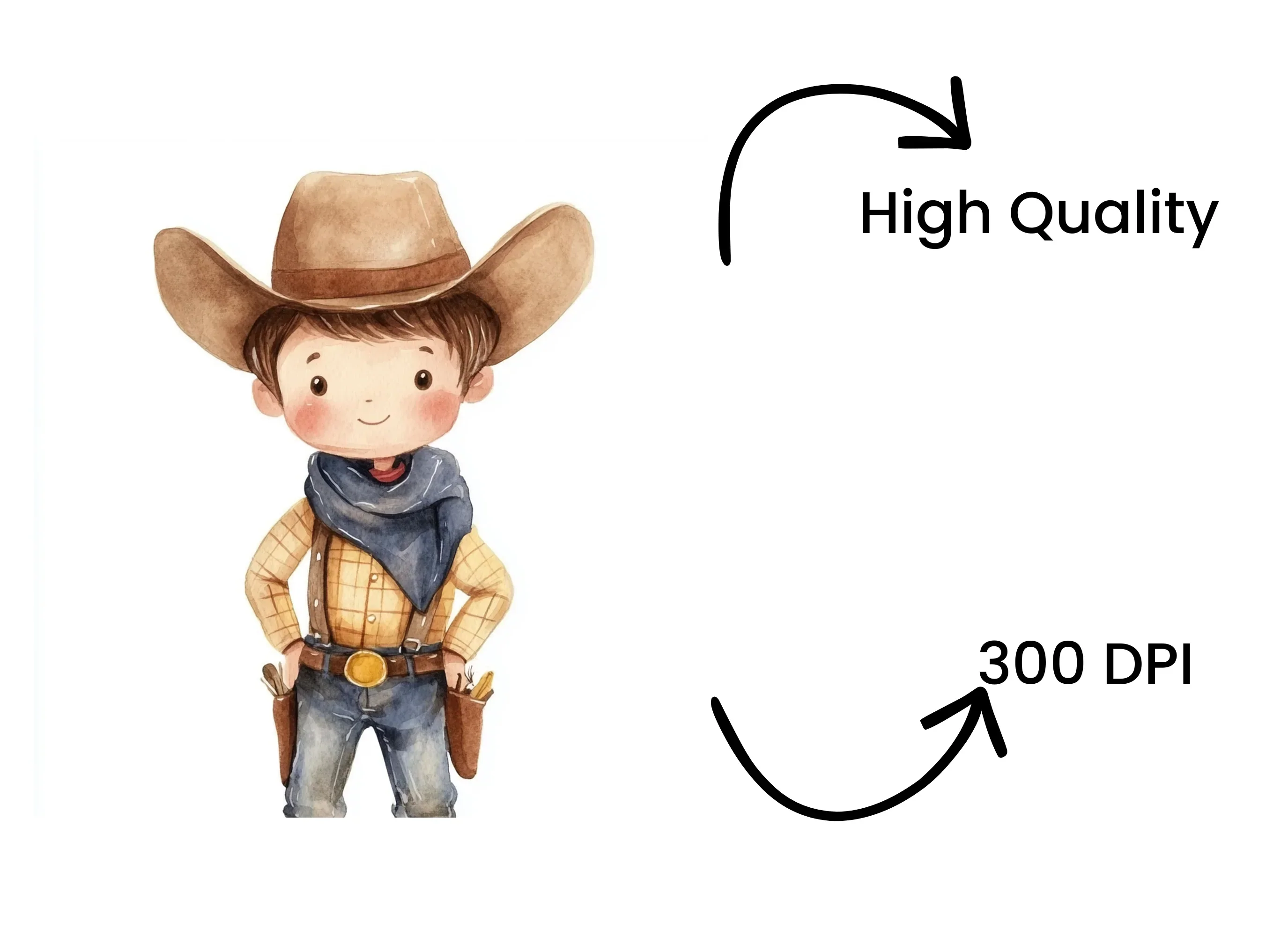 Cute Cowboy Clipart Bundle - Image 4