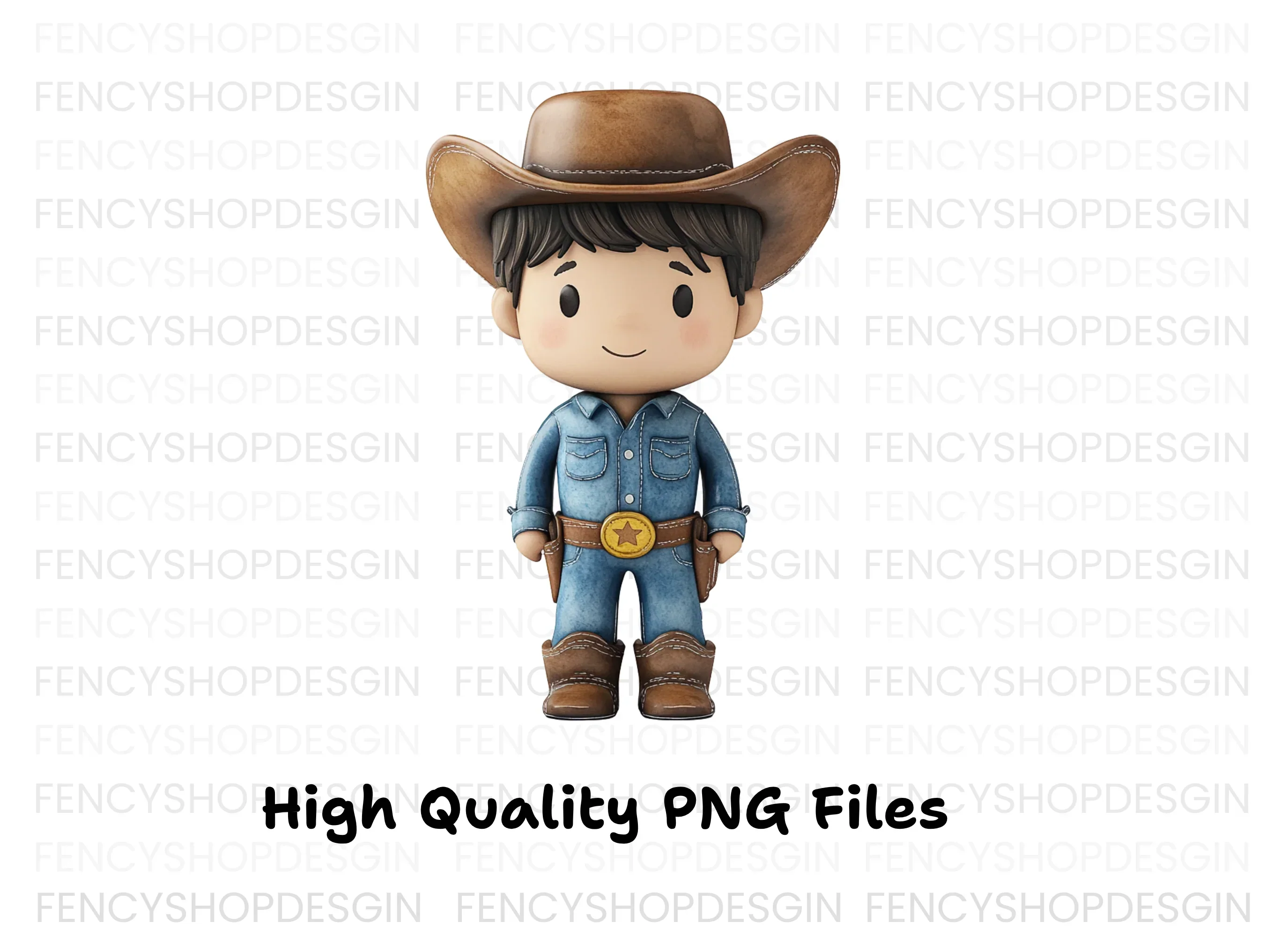 Cute Cowboy Clipart Bundle - Image 3