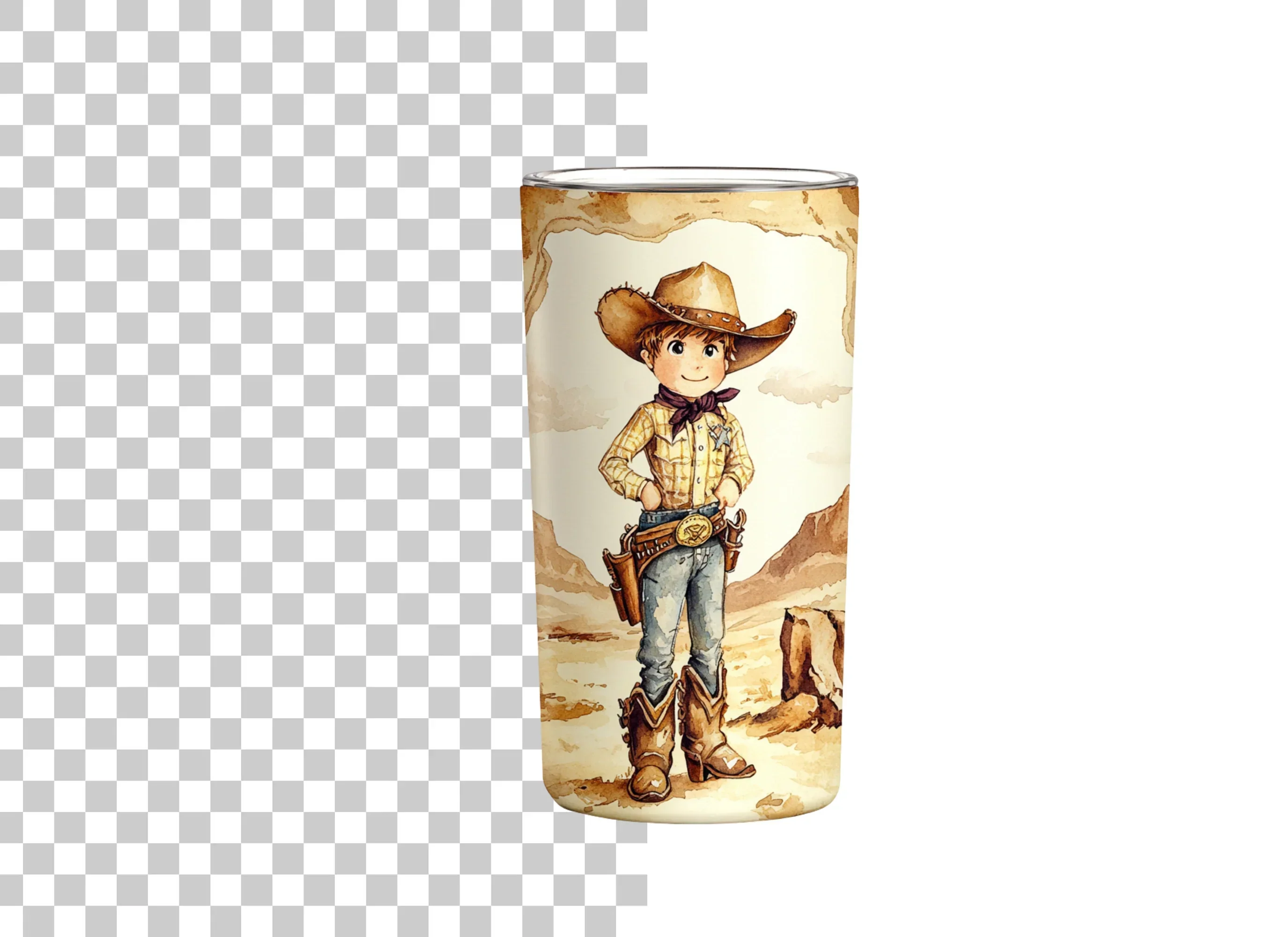 Cute Cowboy Kid Clipart Bundle - Image 2