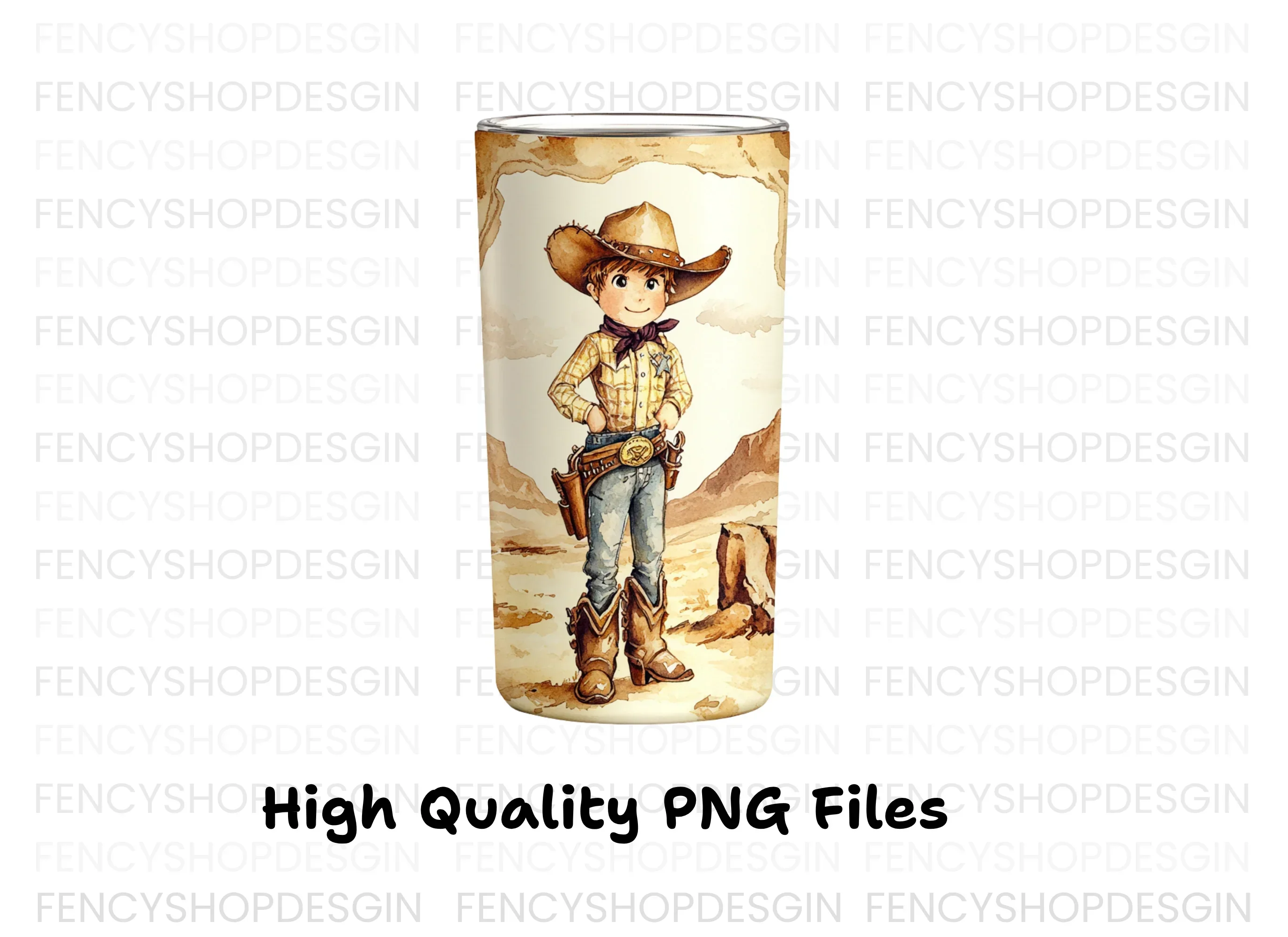 Cute Cowboy Kid Clipart Bundle - Image 3