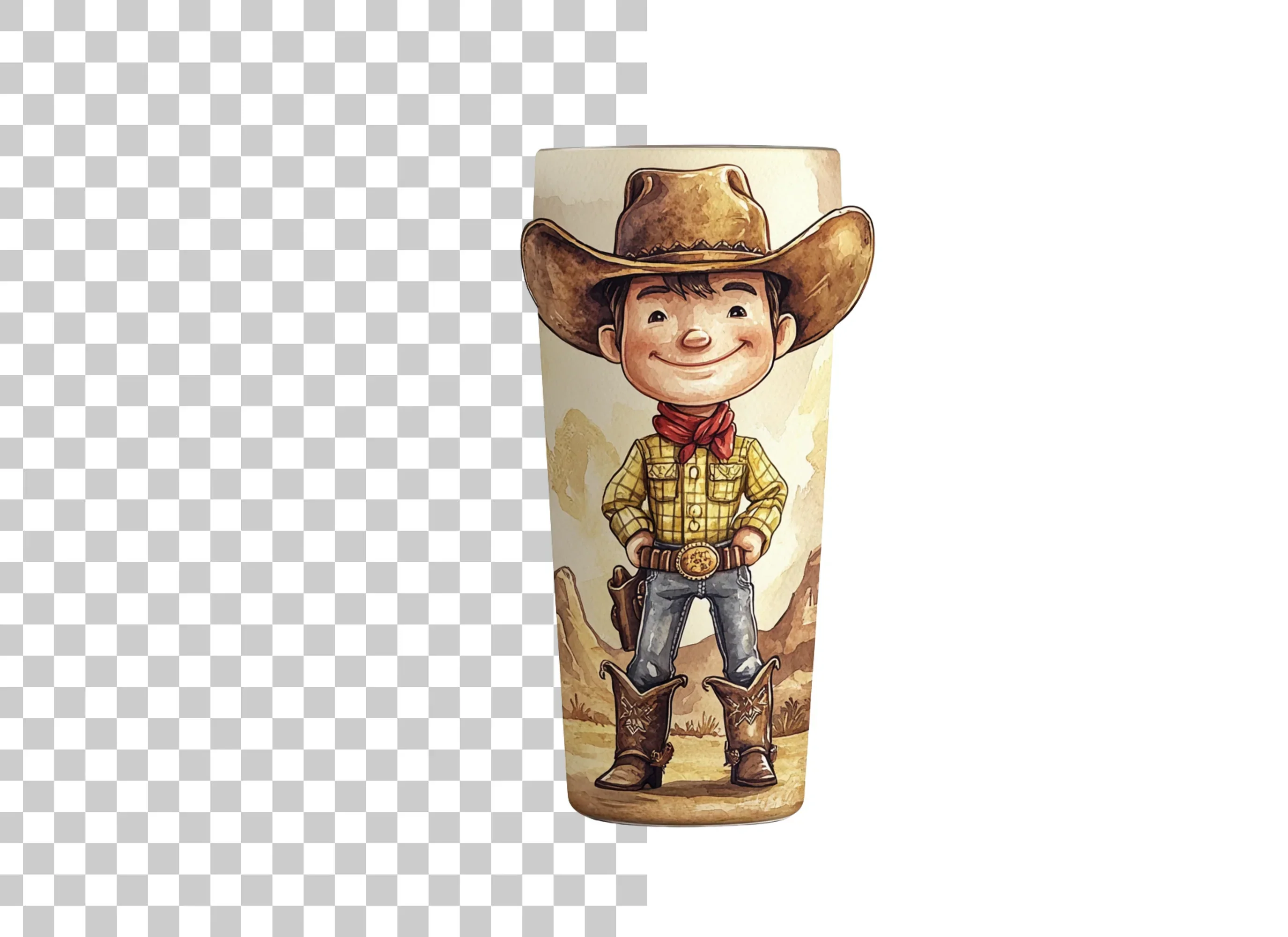 Cute Cowboy Kid Clipart Bundle - Image 2