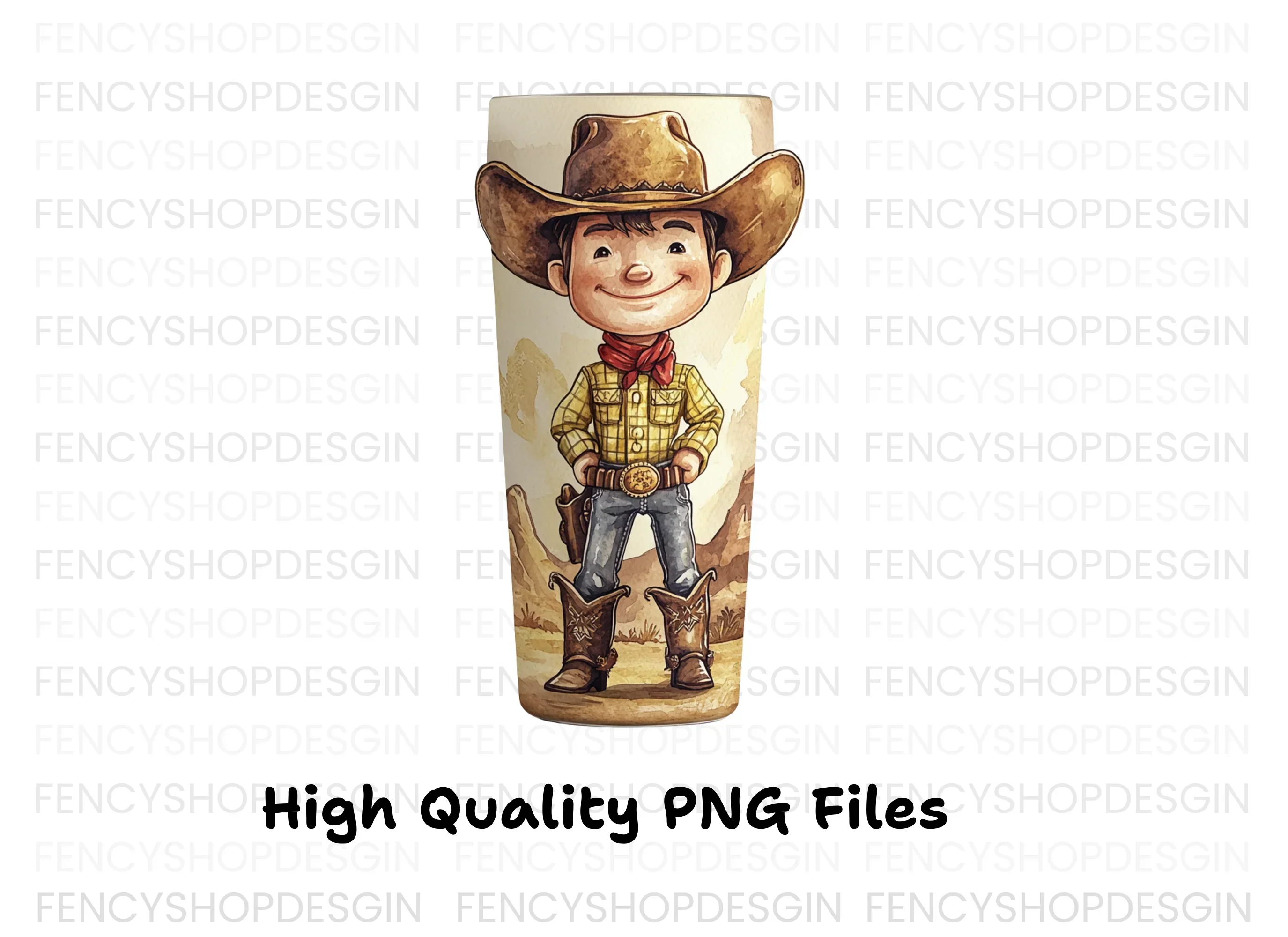 Cute Cowboy Kid Clipart Bundle - Image 3