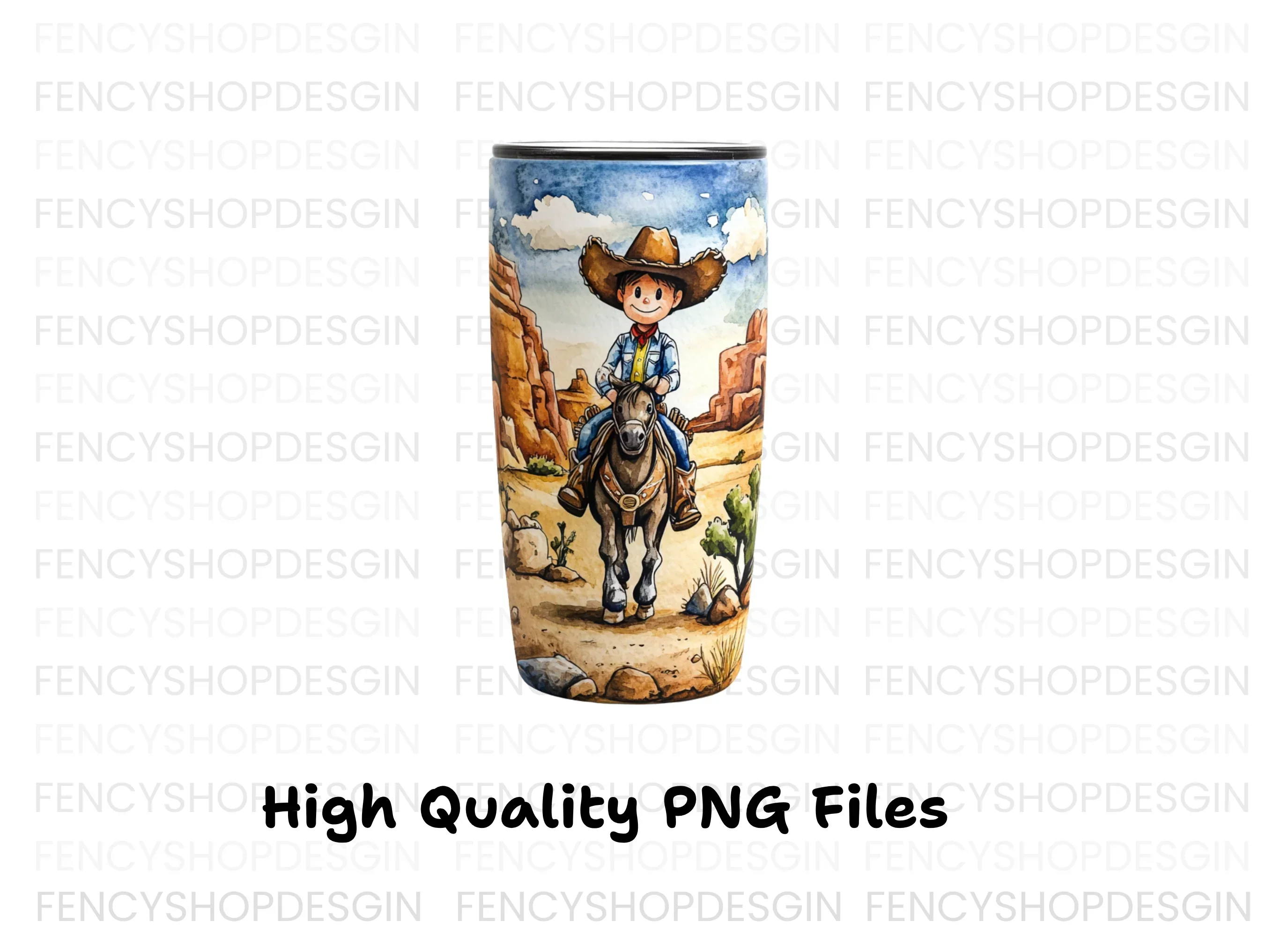 Cute Cowboy Riding Horse Clipart Bundle - Image 3