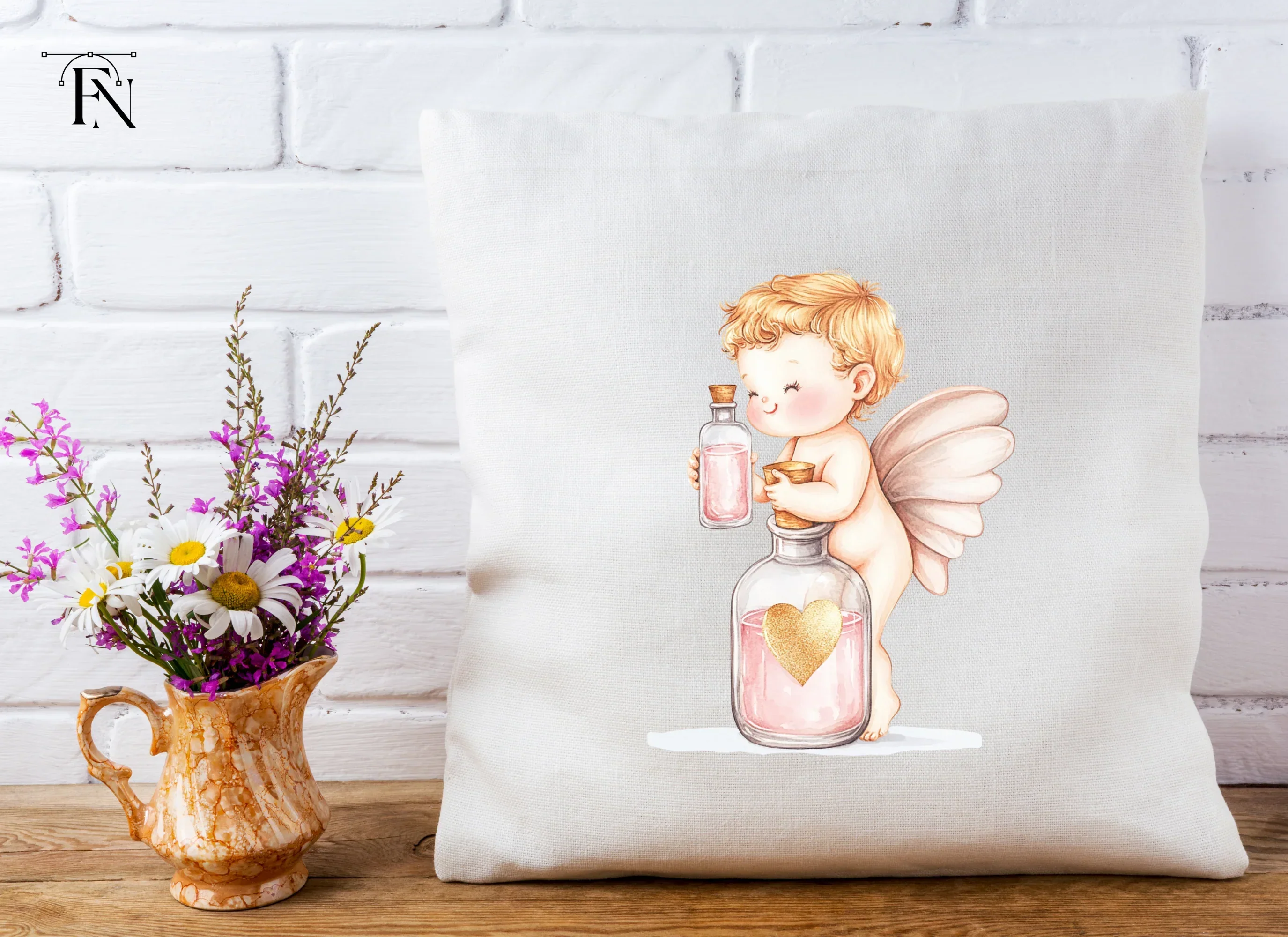 Cute Cupid Love Potion Clipart Bundle - Image 5