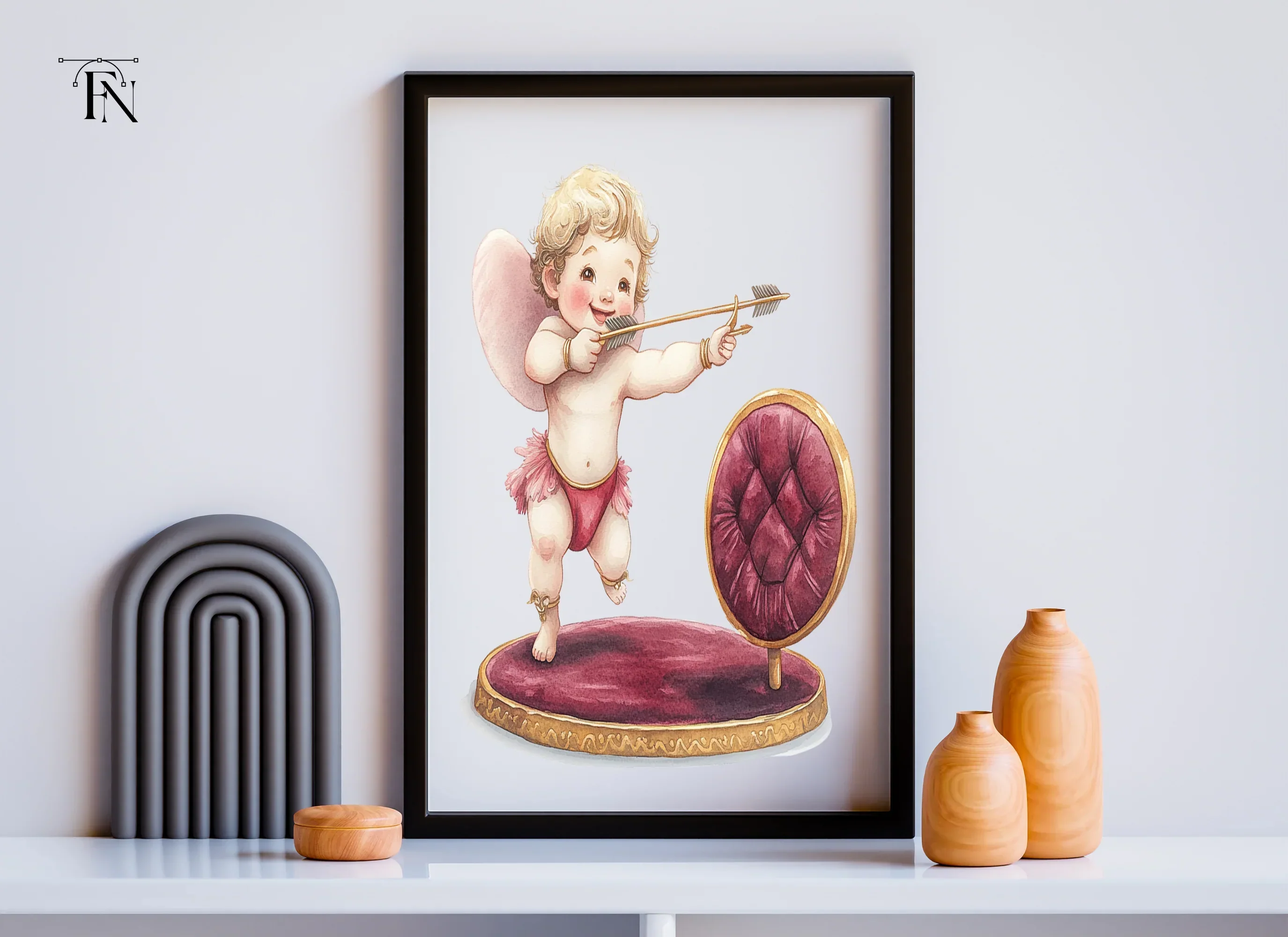Cute Cupid Valentine Day Clipart Bundle - Image 6
