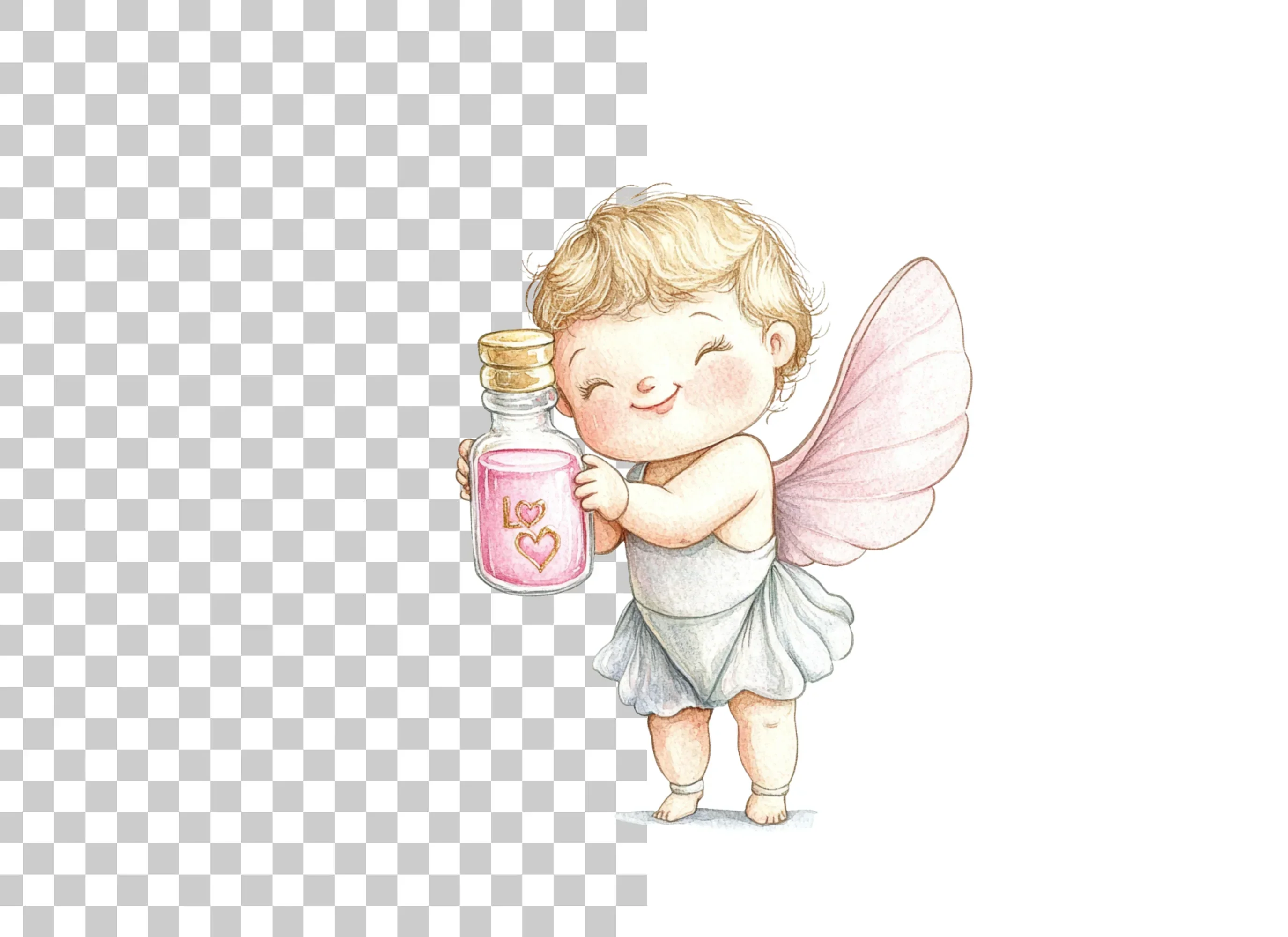 Cute Cupid Valentine Day Clipart Bundle - Image 2