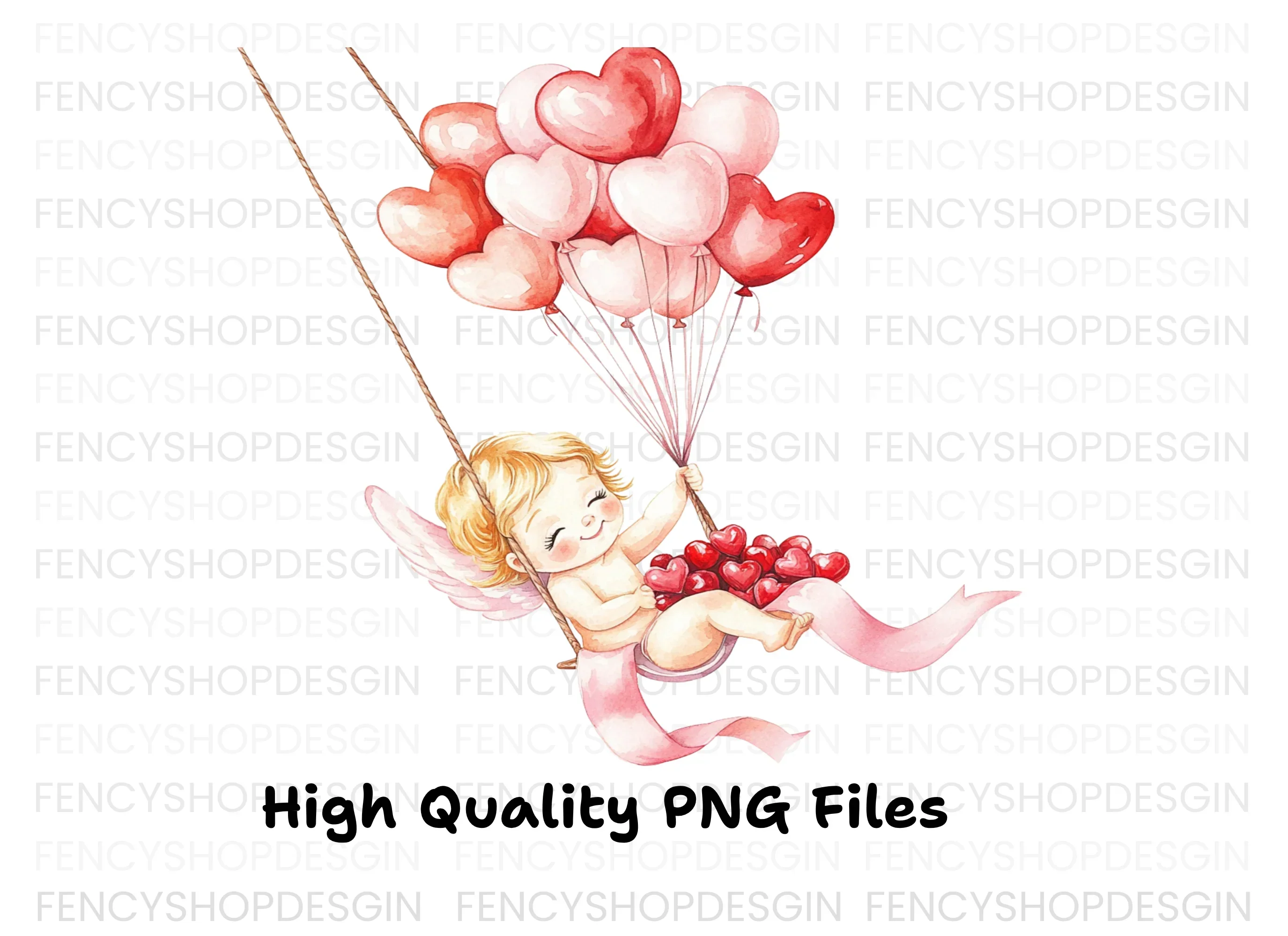Cute Cupid Valentine Day Clipart Bundle - Image 3