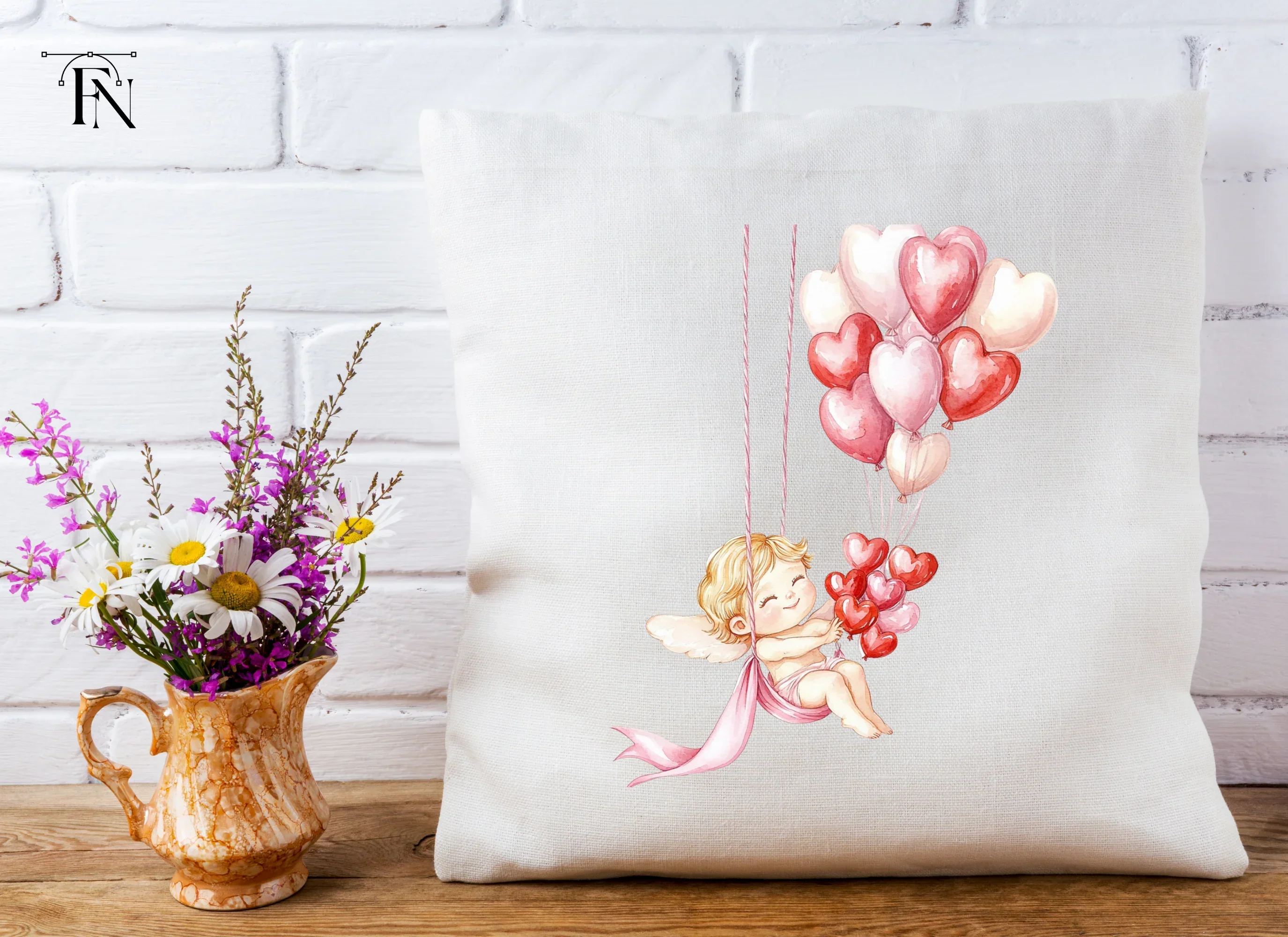 Cute Cupid Valentine Day Clipart Bundle - Image 5
