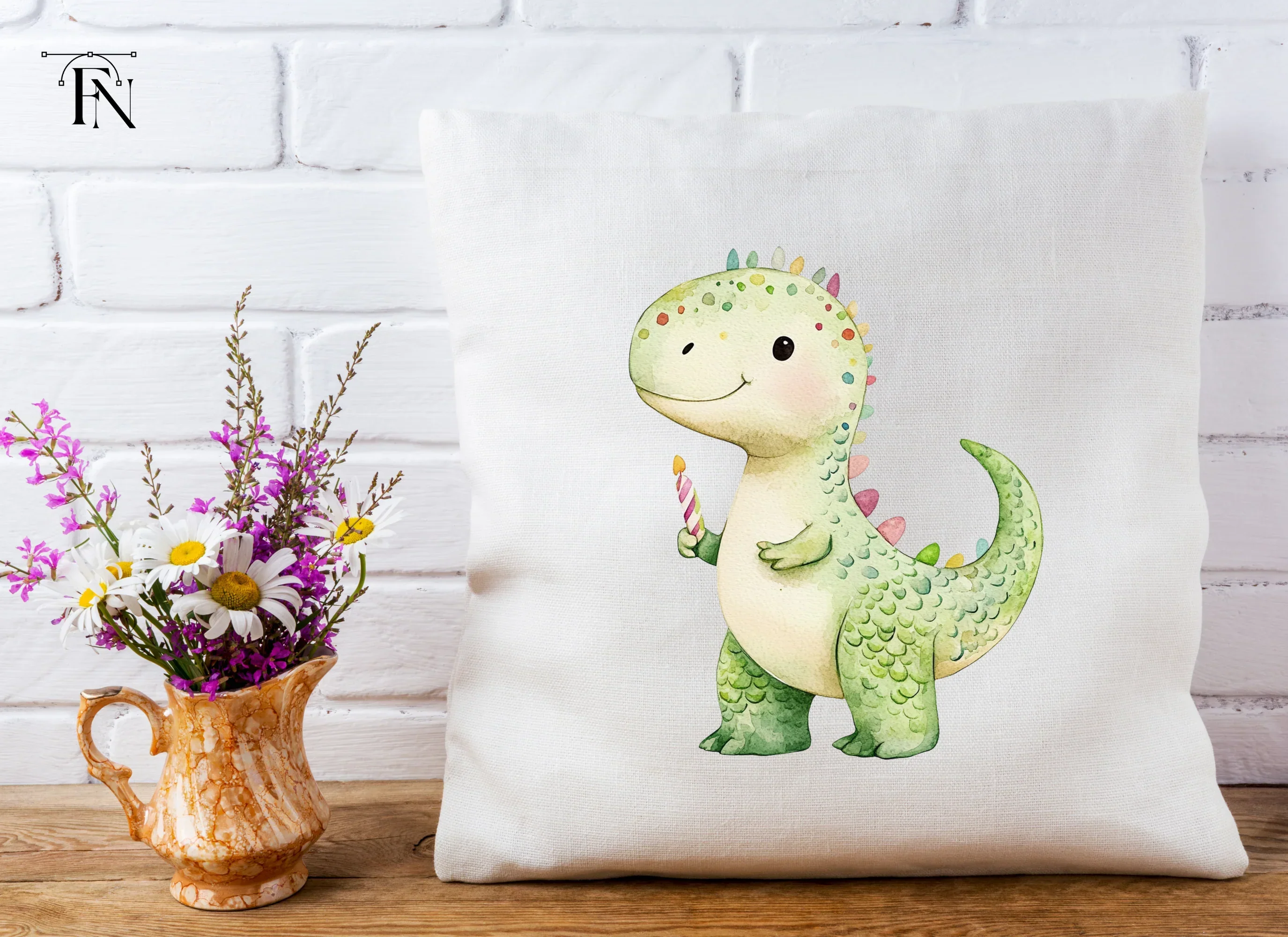 Cute Dinosaur Birthday Party Clipart Bundle - Image 4