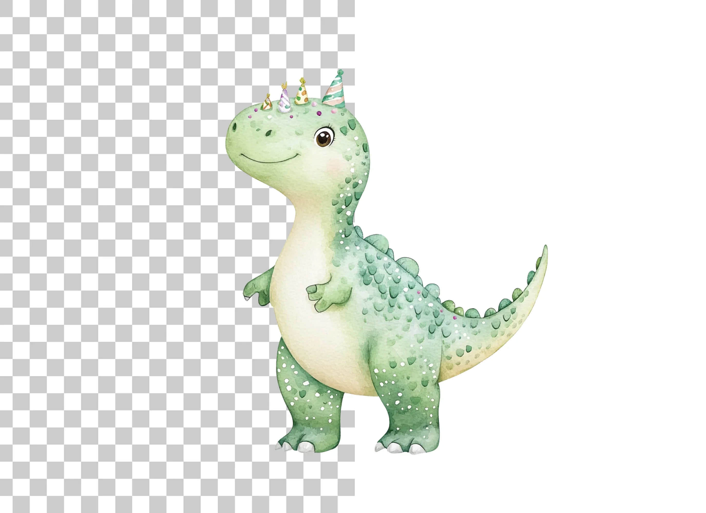Cute Dinosaur Birthday Party Clipart Bundle - Image 6