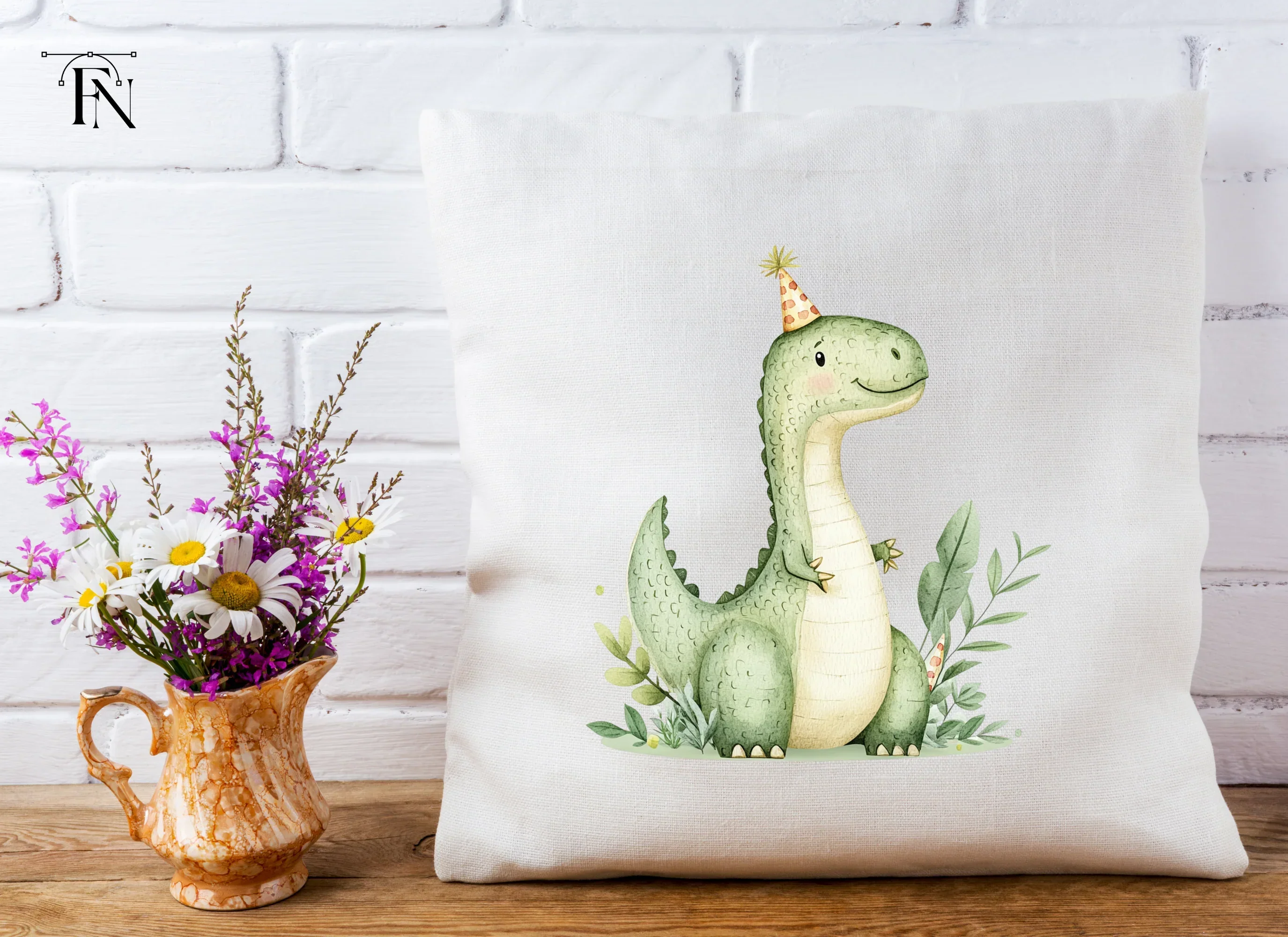 Cute Dinosaur Birthday Party Clipart Bundle - Image 3