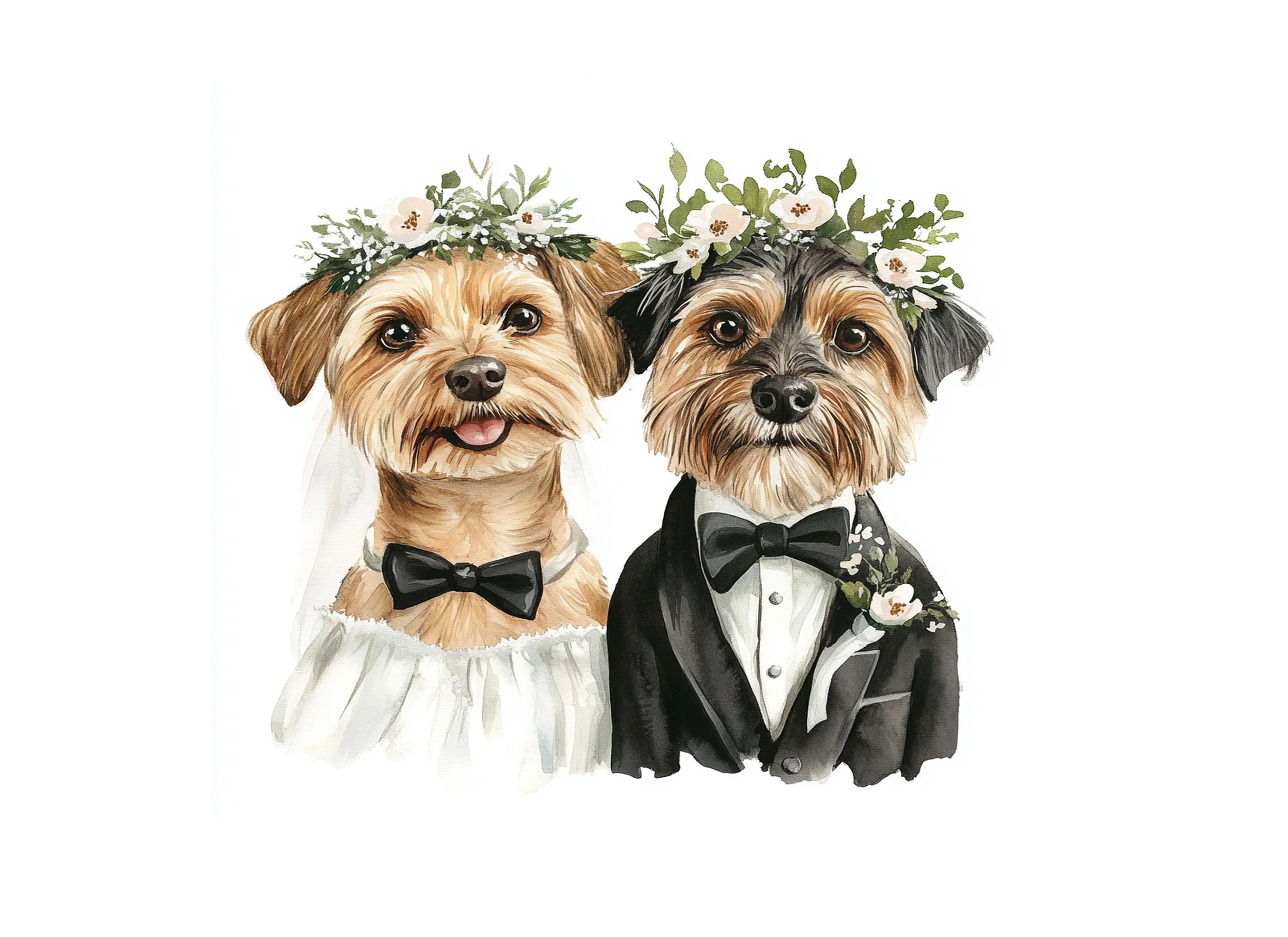 Cute Dog Wedding Clipart Bundle - Image 2