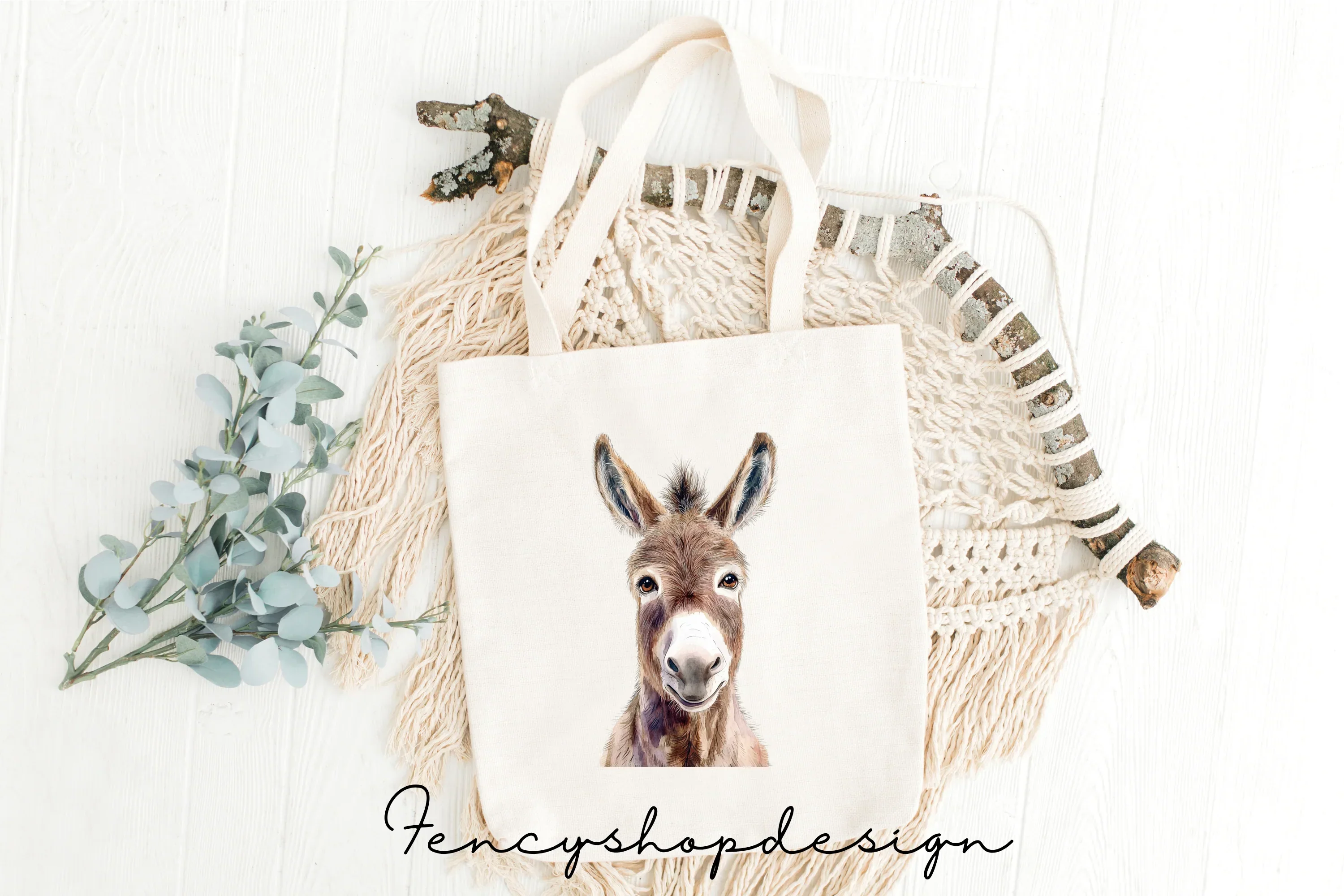 Cute Donkey Clipart Bundle - Image 2