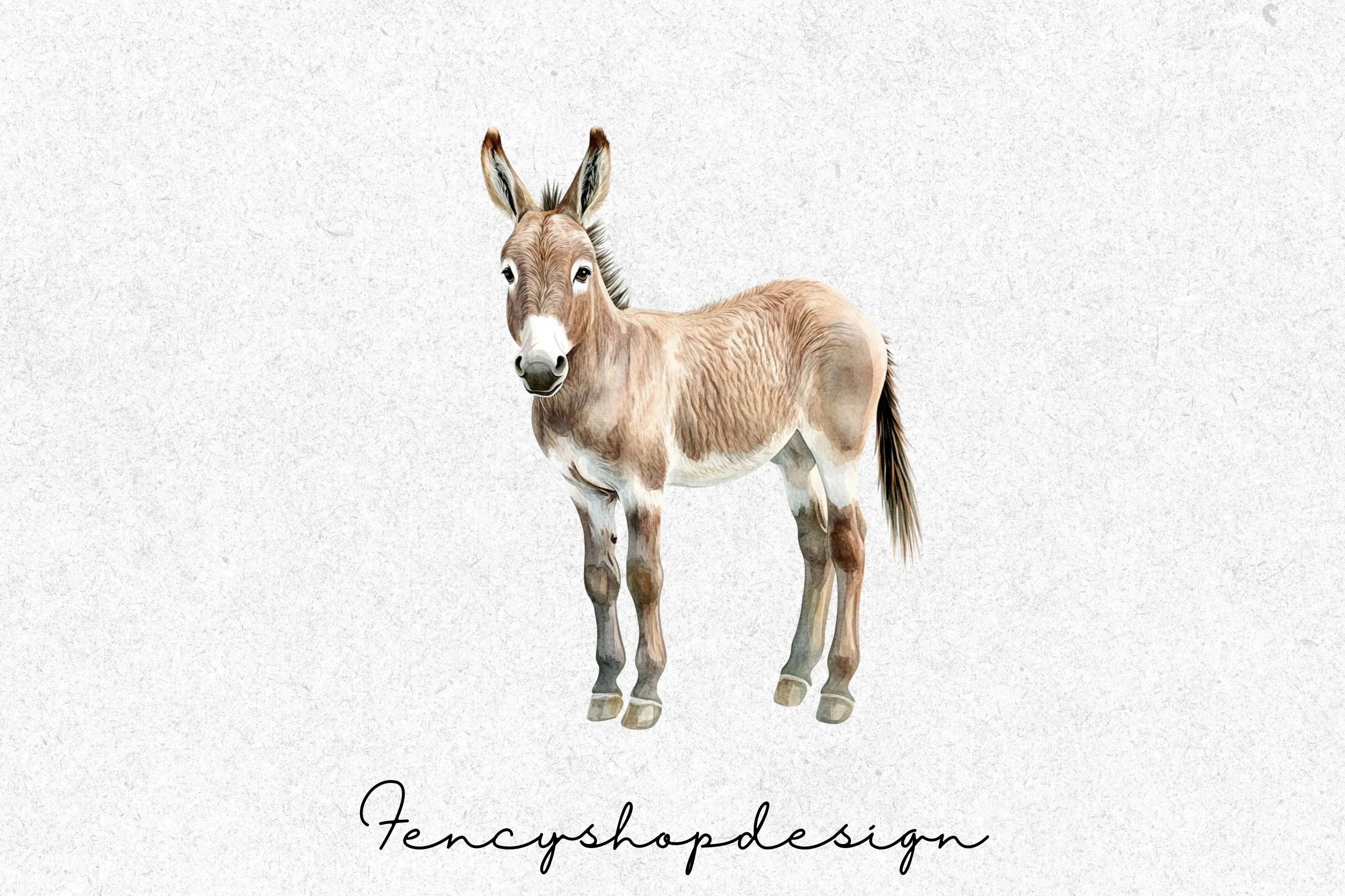 Cute Donkey Clipart Bundle - Image 7