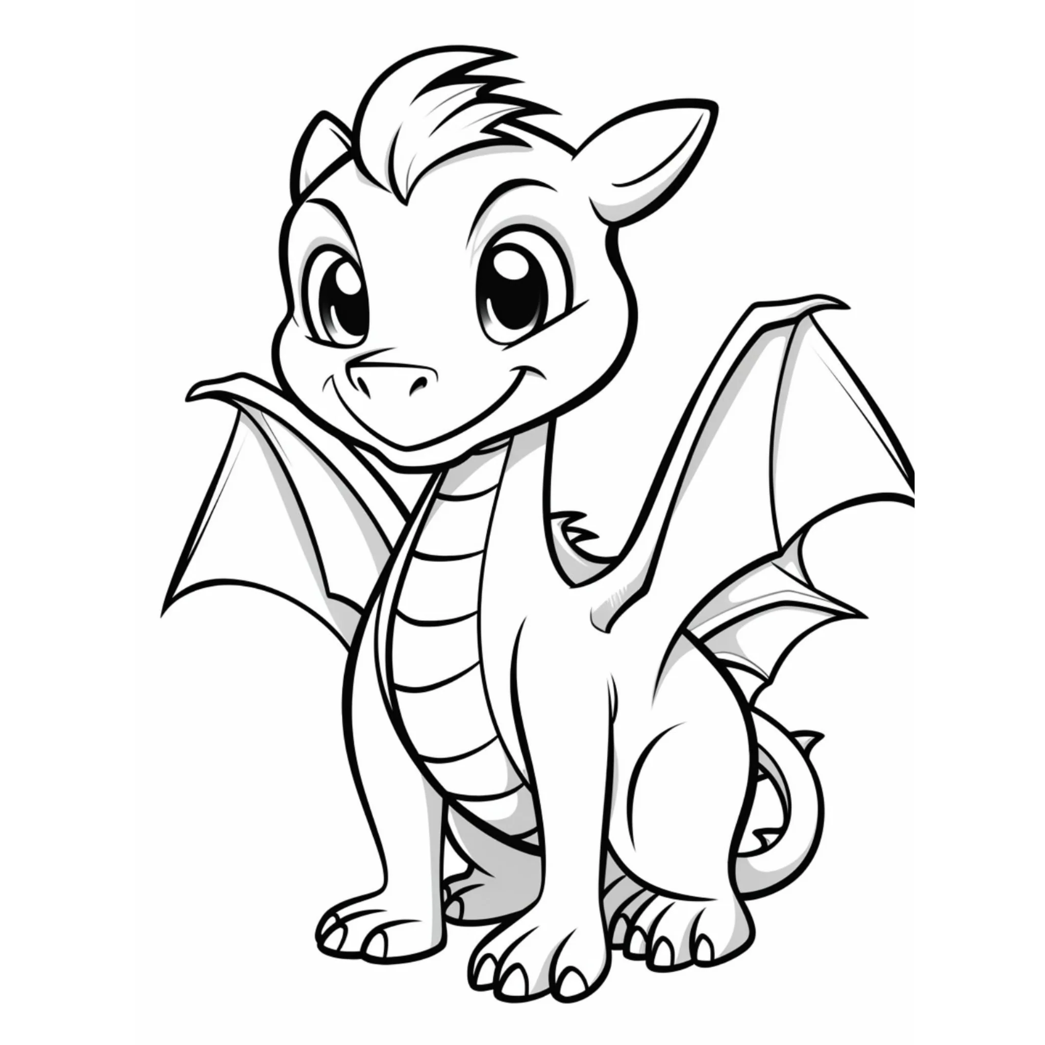Cute Dragon Coloring Book - Image 2