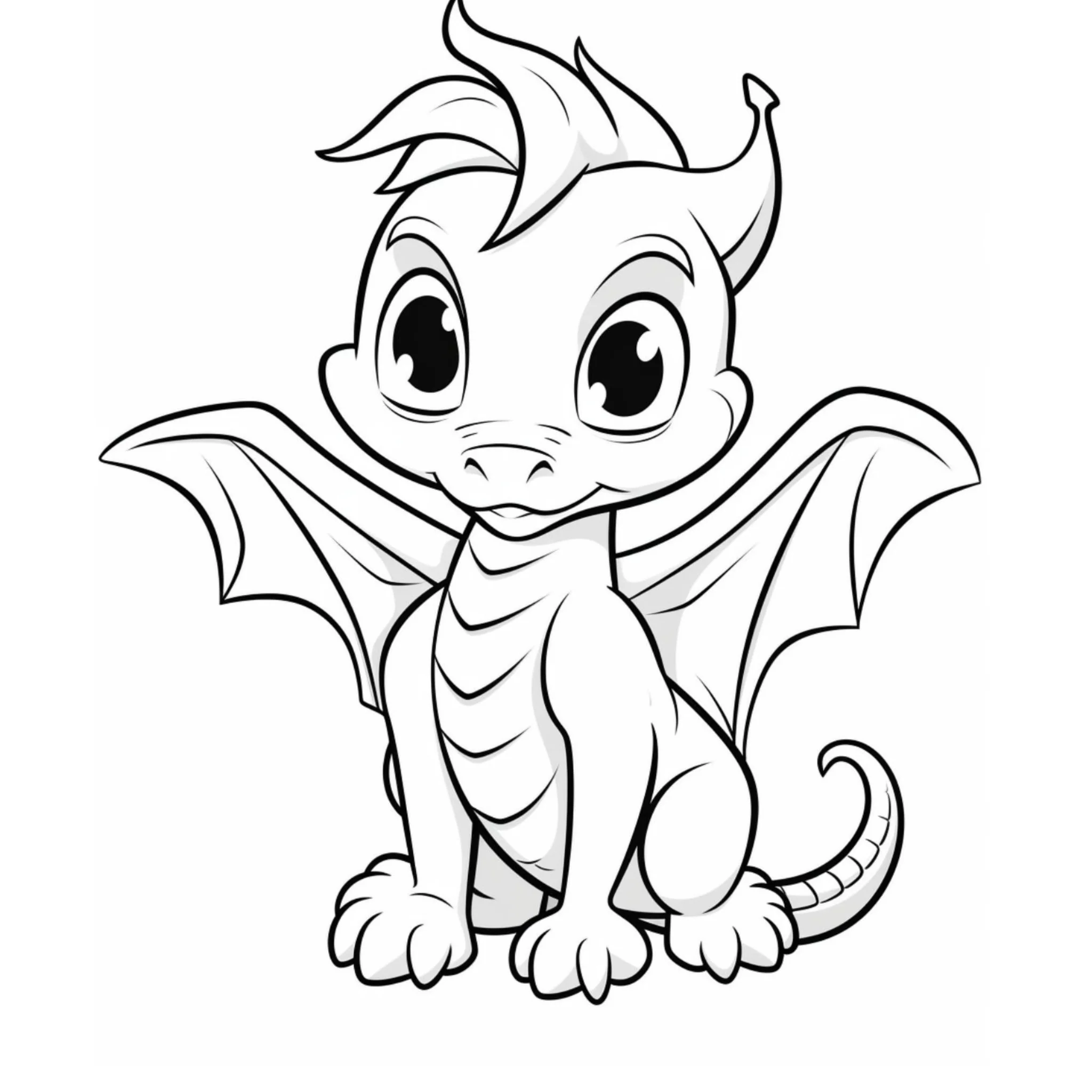 Cute Dragon Coloring Book - Image 3