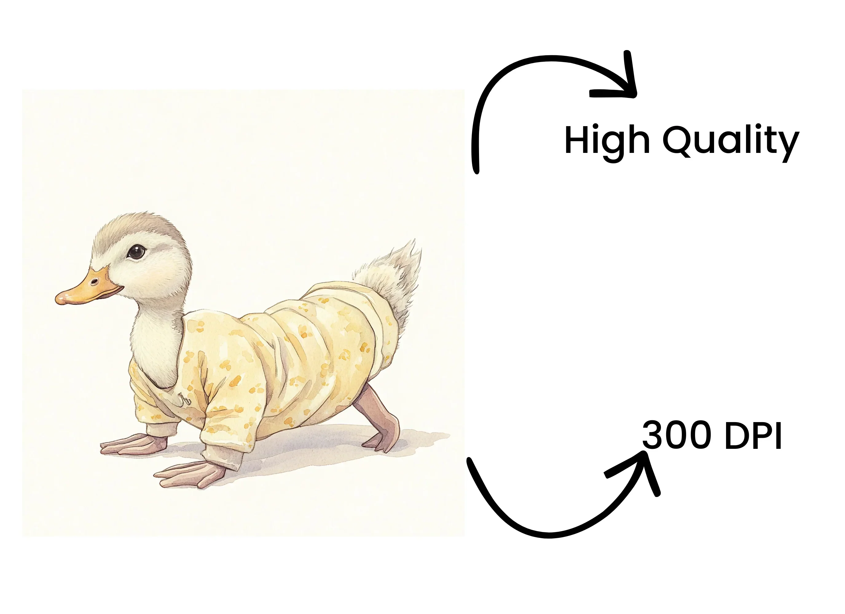 Cute Duckling Yoga Clipart Bundle - Image 4