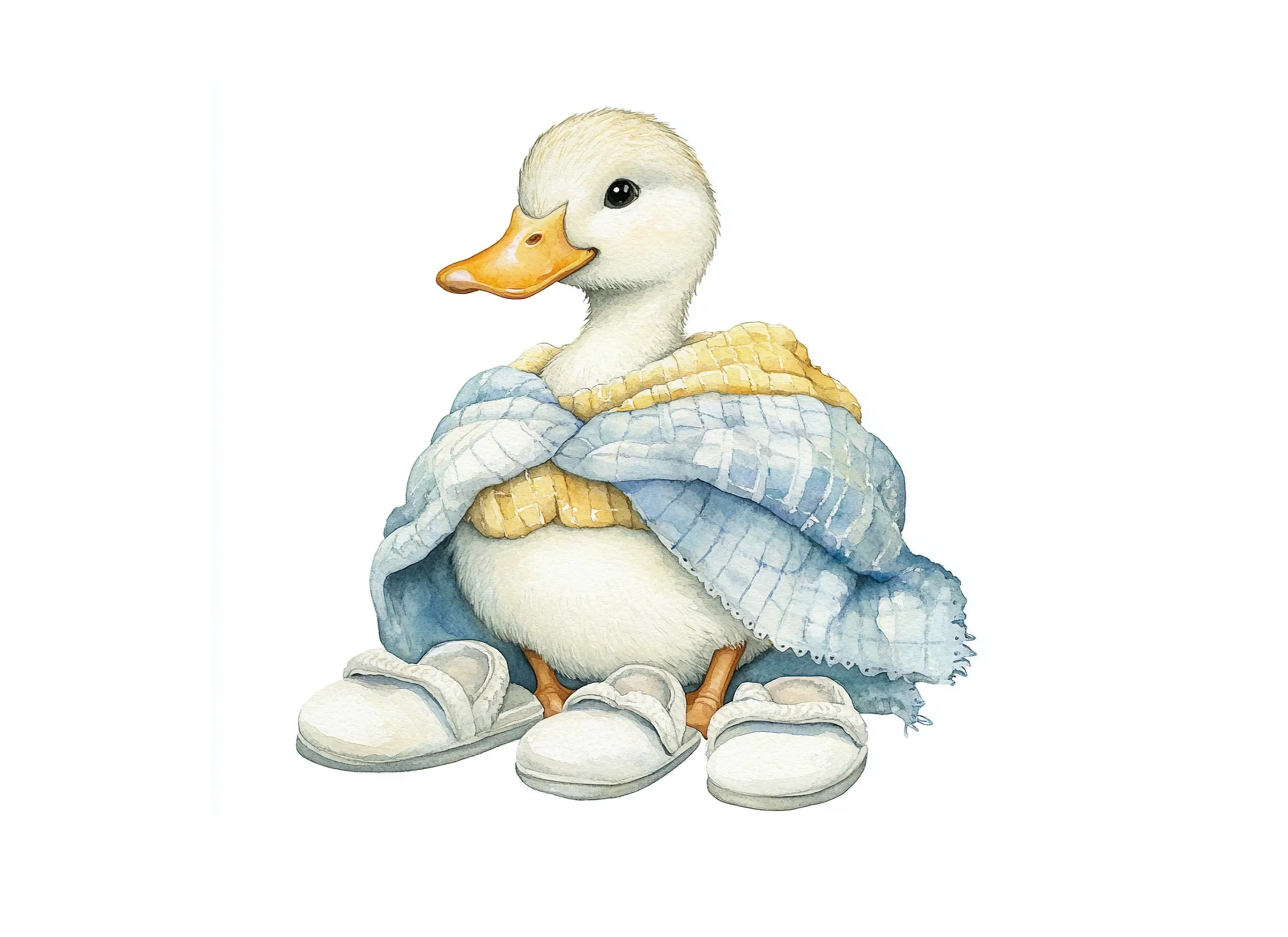 Cute Ducklings in Bathrobes Clipart Bundle - Image 3