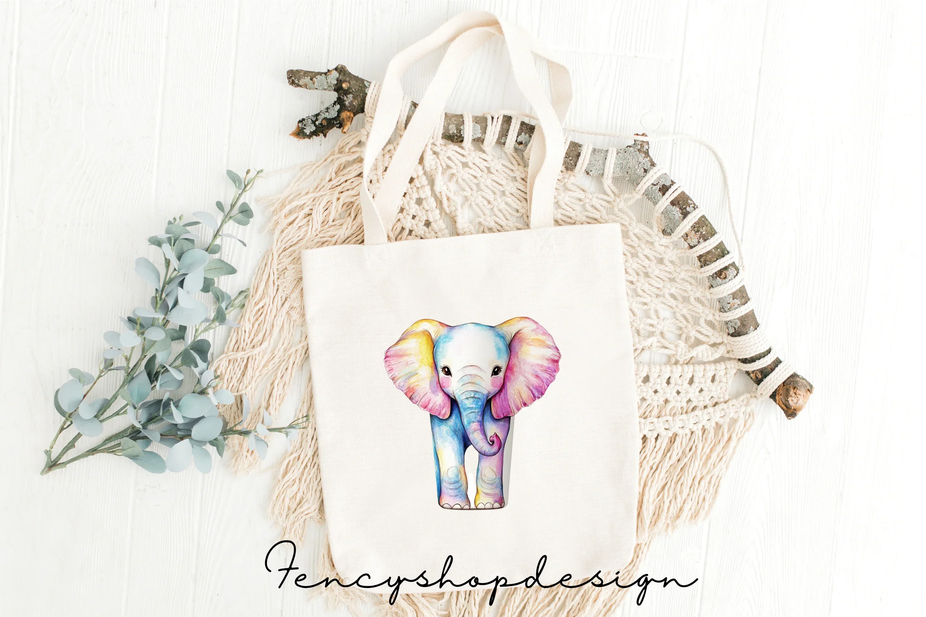 Cute Elephant Jar Clipart Bundle - Image 8