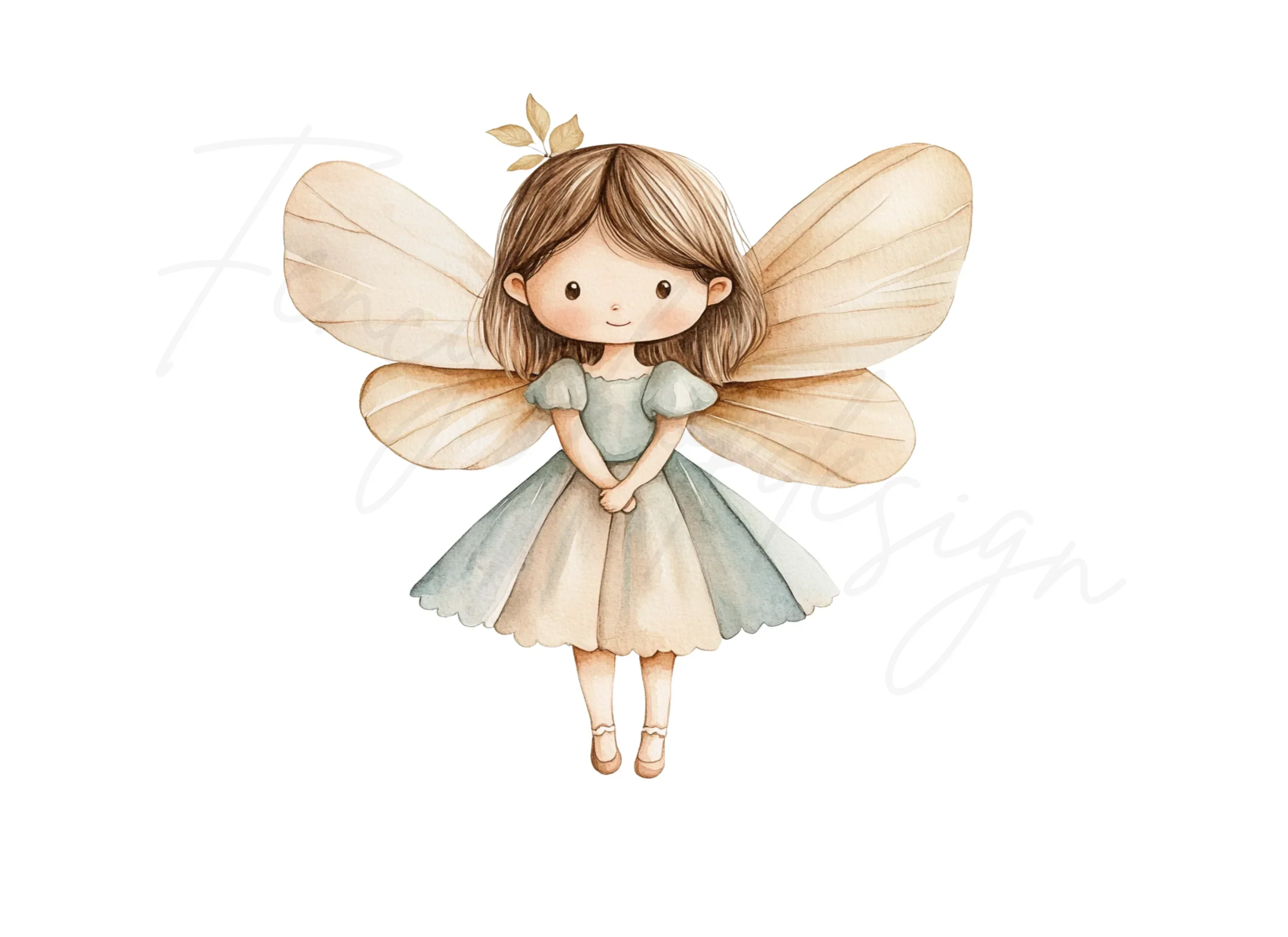 Cute Fairy Clipart Bundle - Image 3