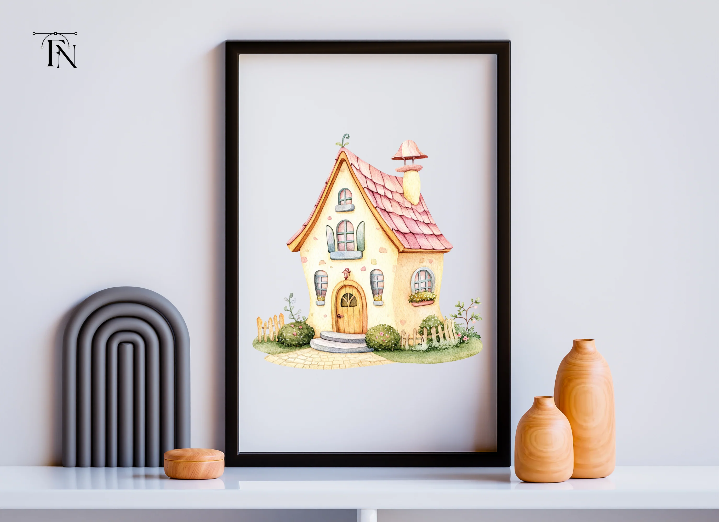 Cute Fairy Tale House Clipart Bundle - Image 6
